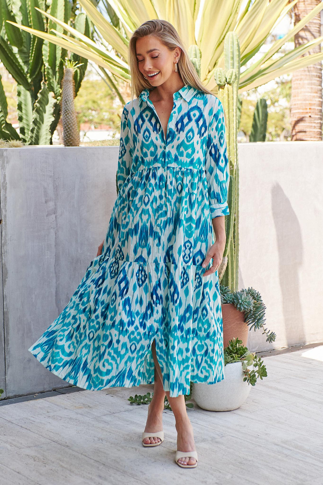Izmir Dress - Turquoise - SALE