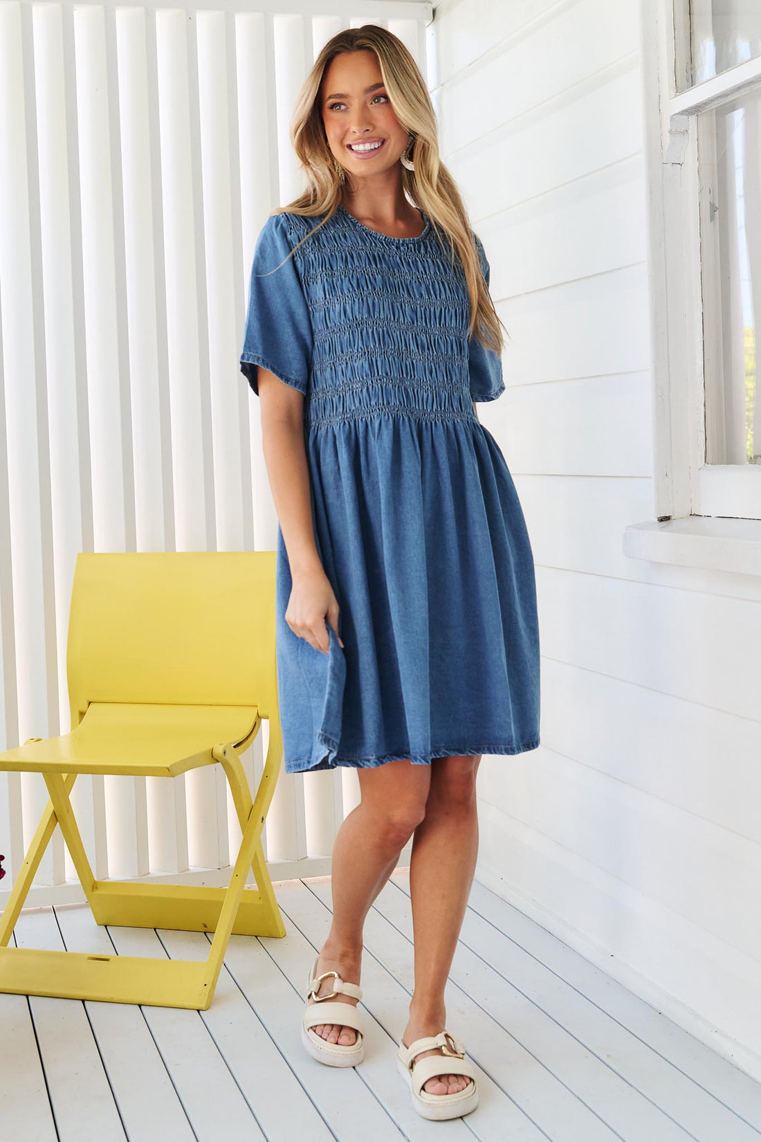 Katie Denim Dress - SALE