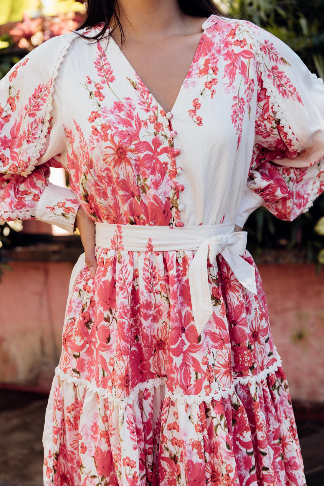 Katie Lace Trim Dress