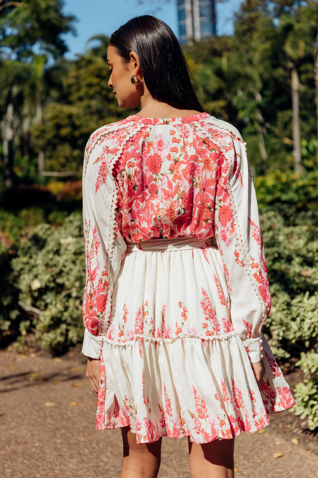 Katie Lace Trim Dress