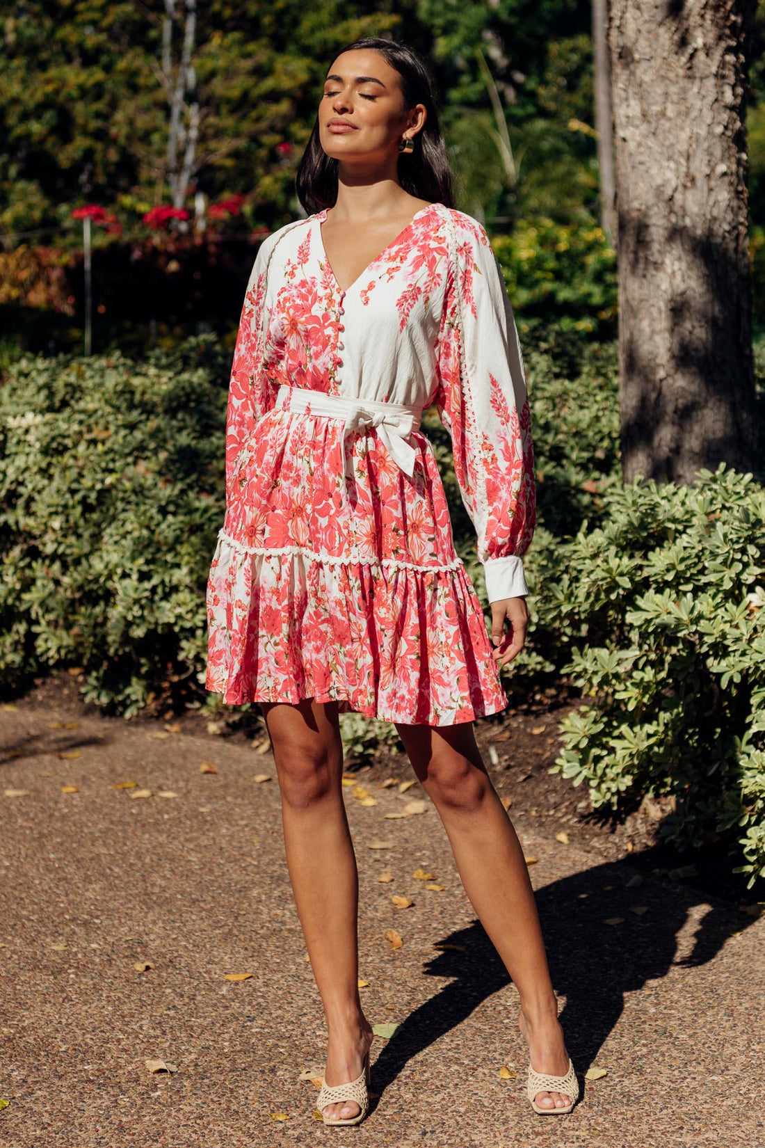 Katie Lace Trim Dress