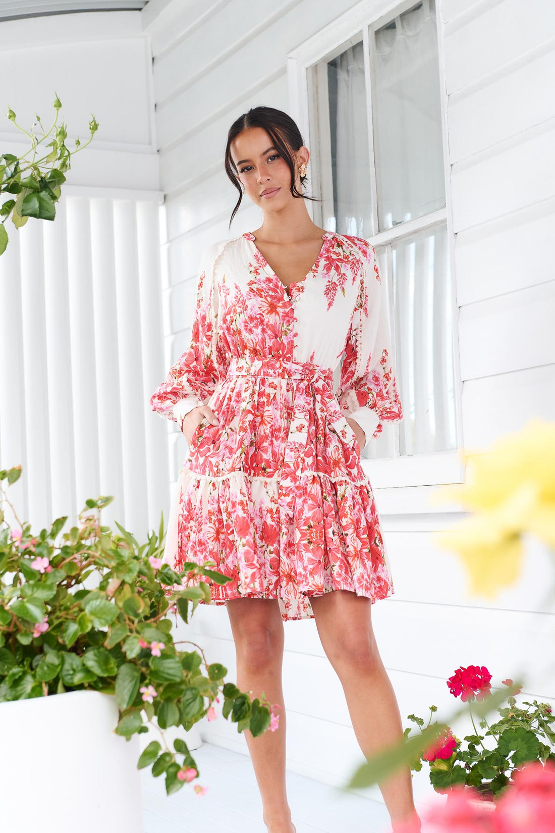 Katie Lace Trim Dress - FINAL SALE