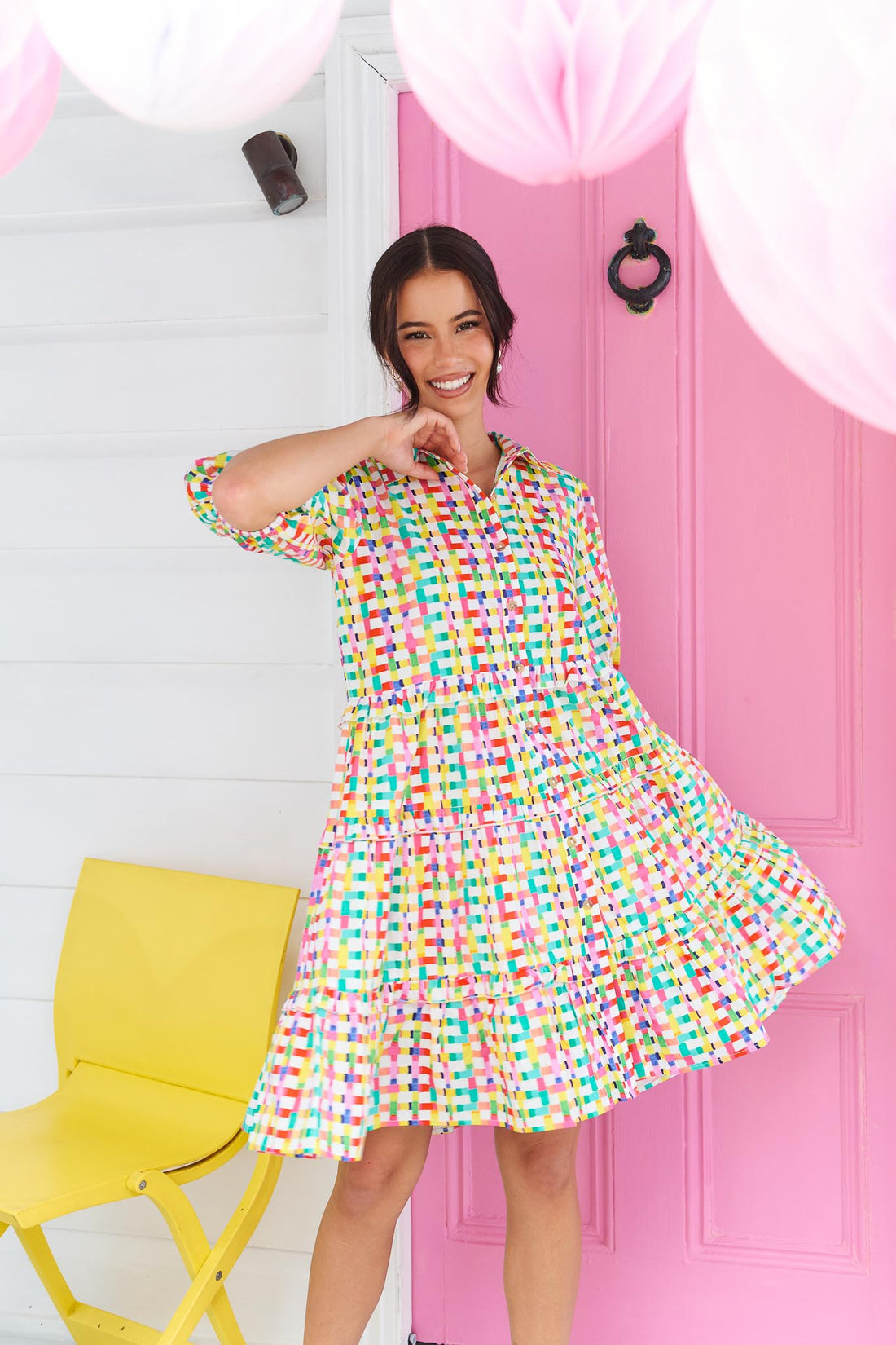 Kennedy Cotton Dress - Confetti