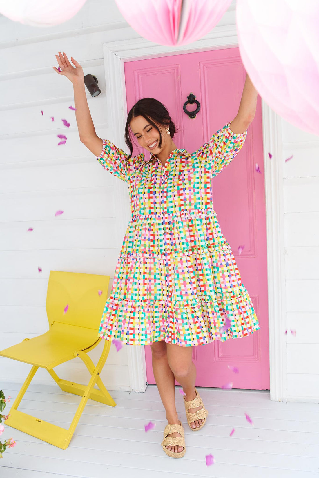 Kennedy Cotton Dress - Confetti