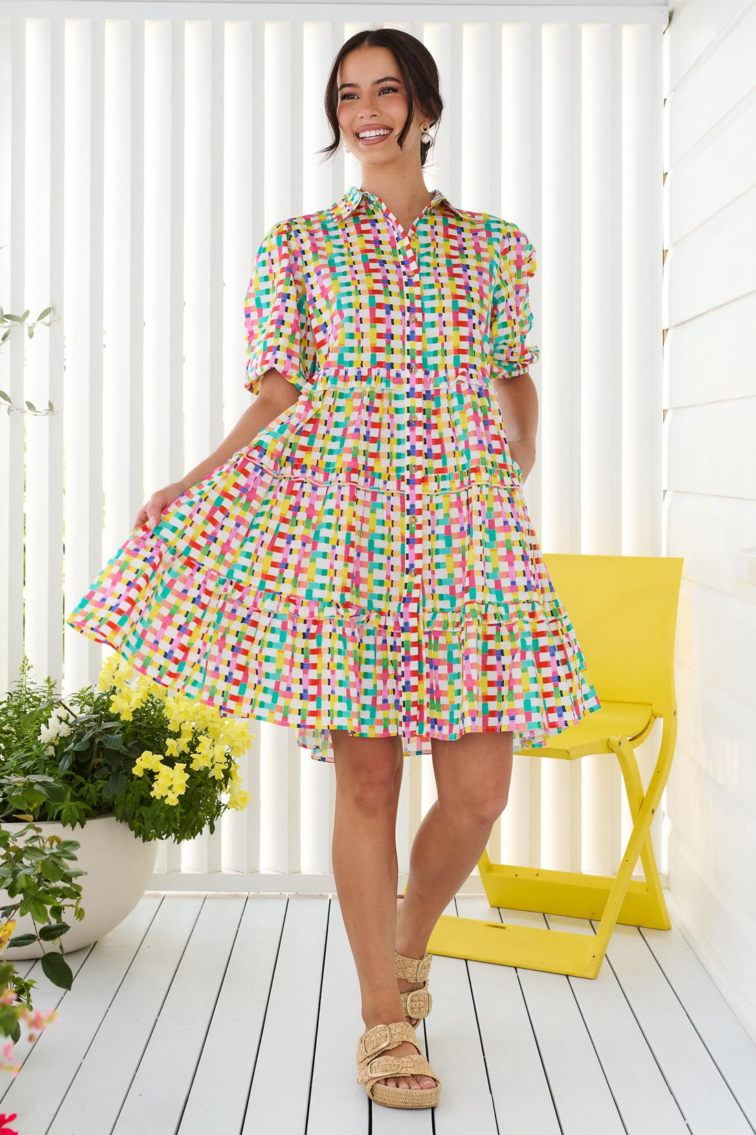 Kennedy Cotton Dress - Confetti