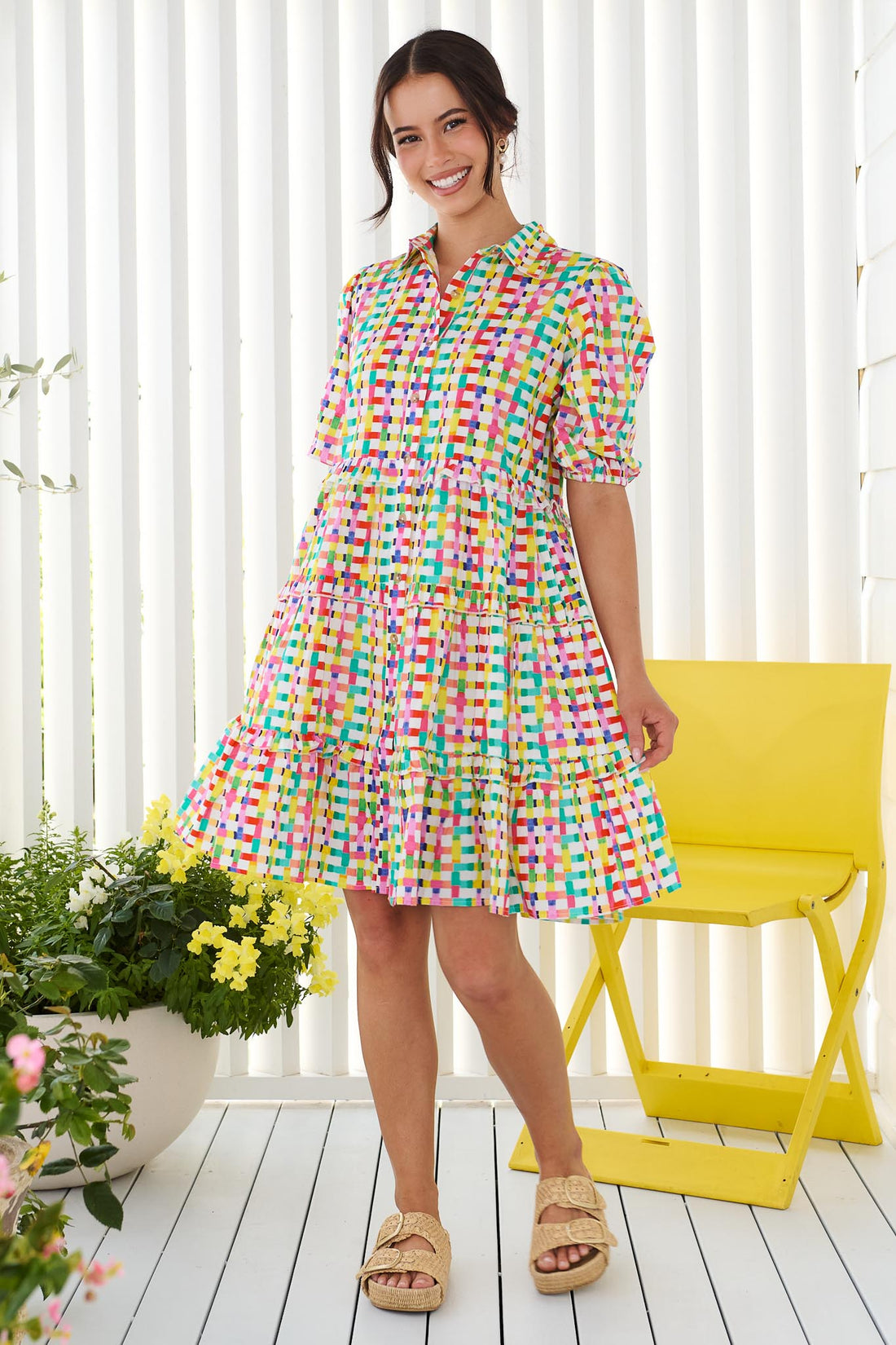 Kennedy Cotton Dress - Confetti