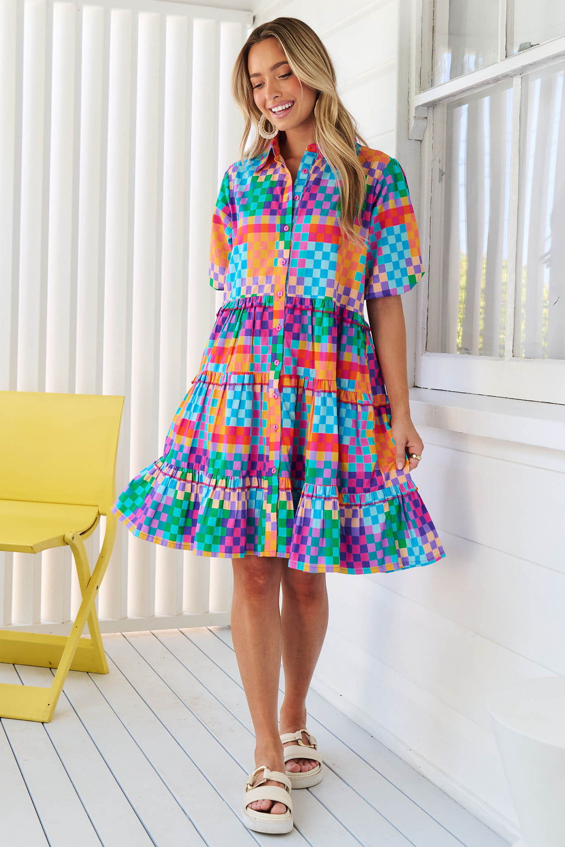 PREORDER | Kennedy Cotton Dress - Kaleidoscope