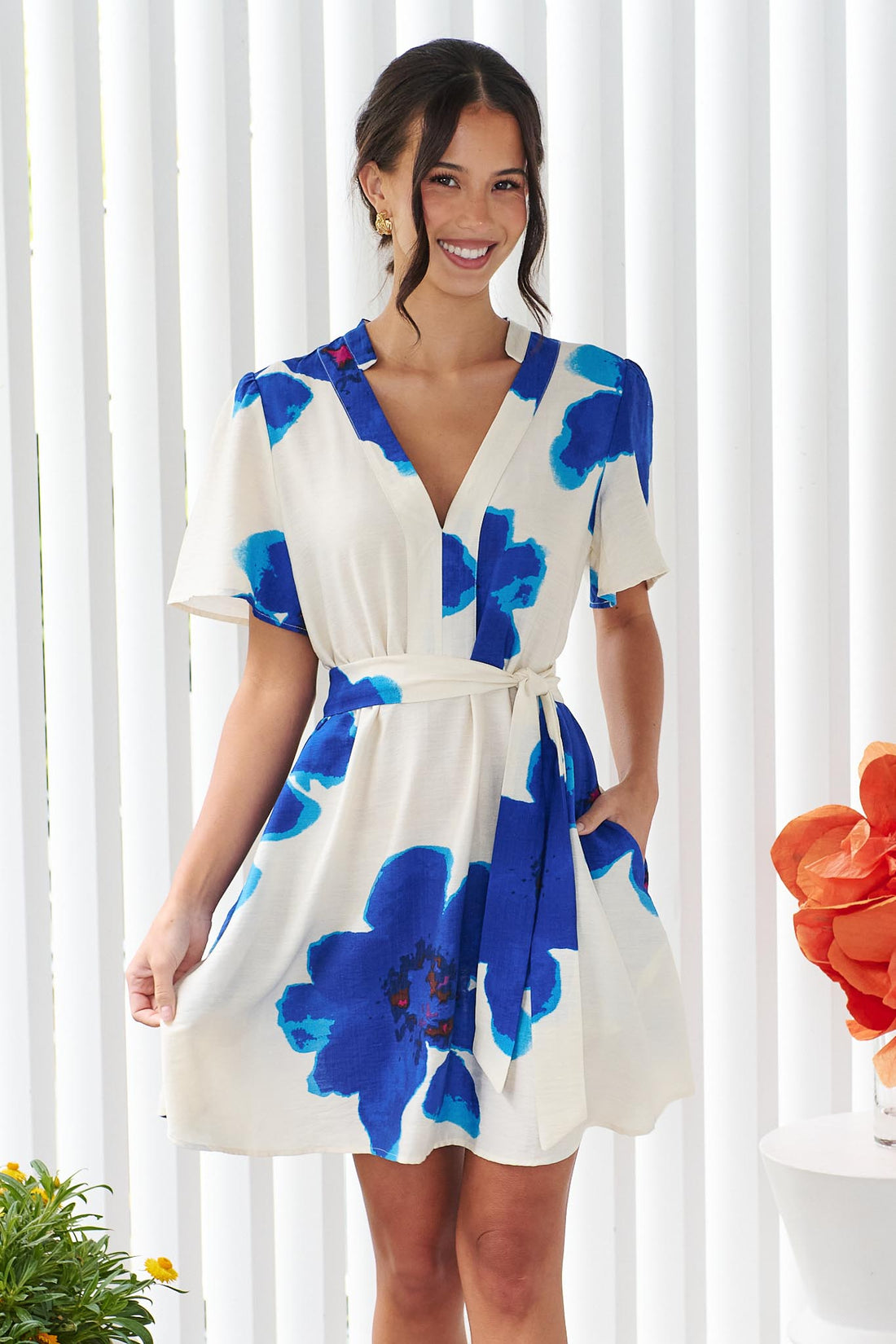 Lainey Dress - Blue