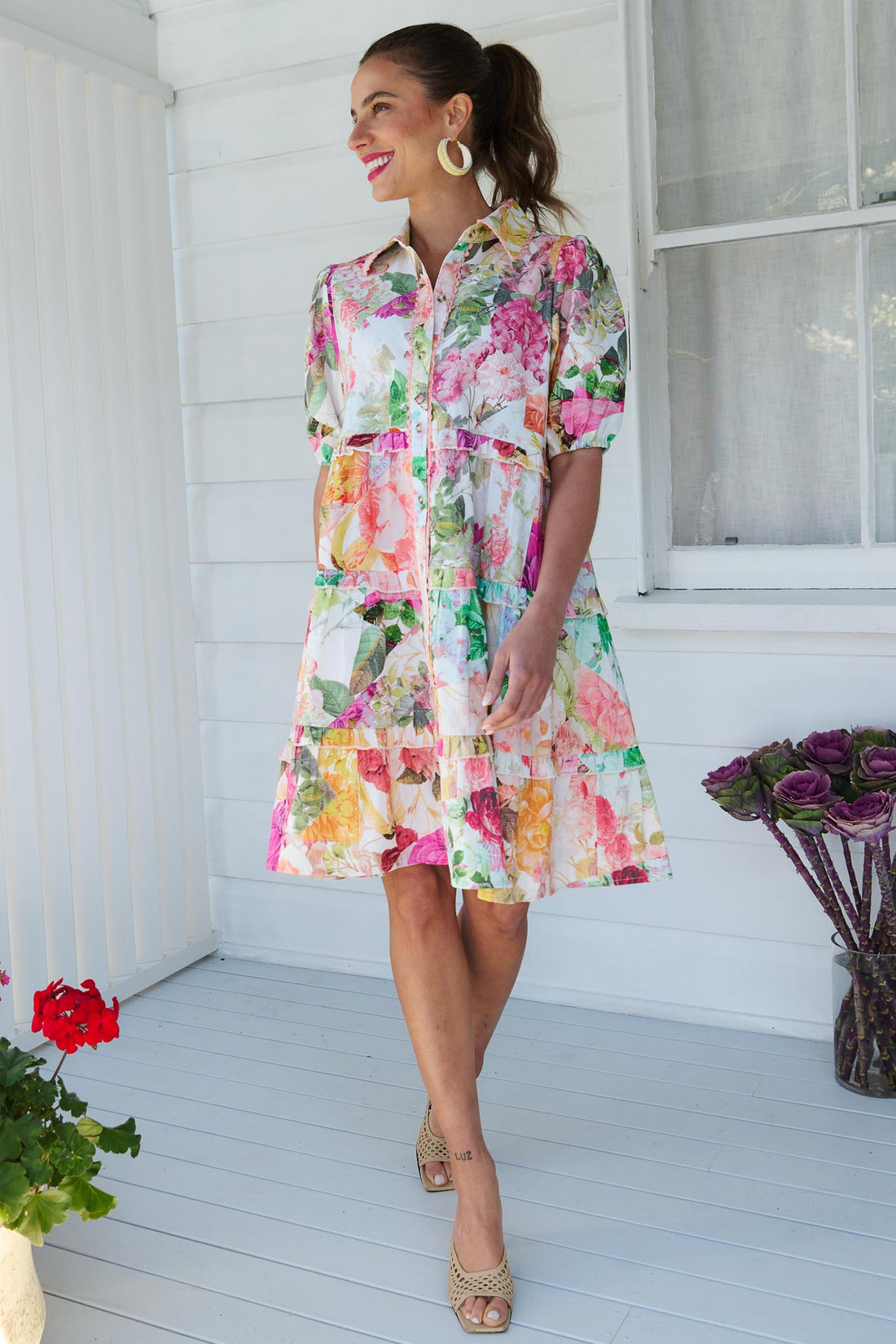 Lainey Dress - Spring Garden