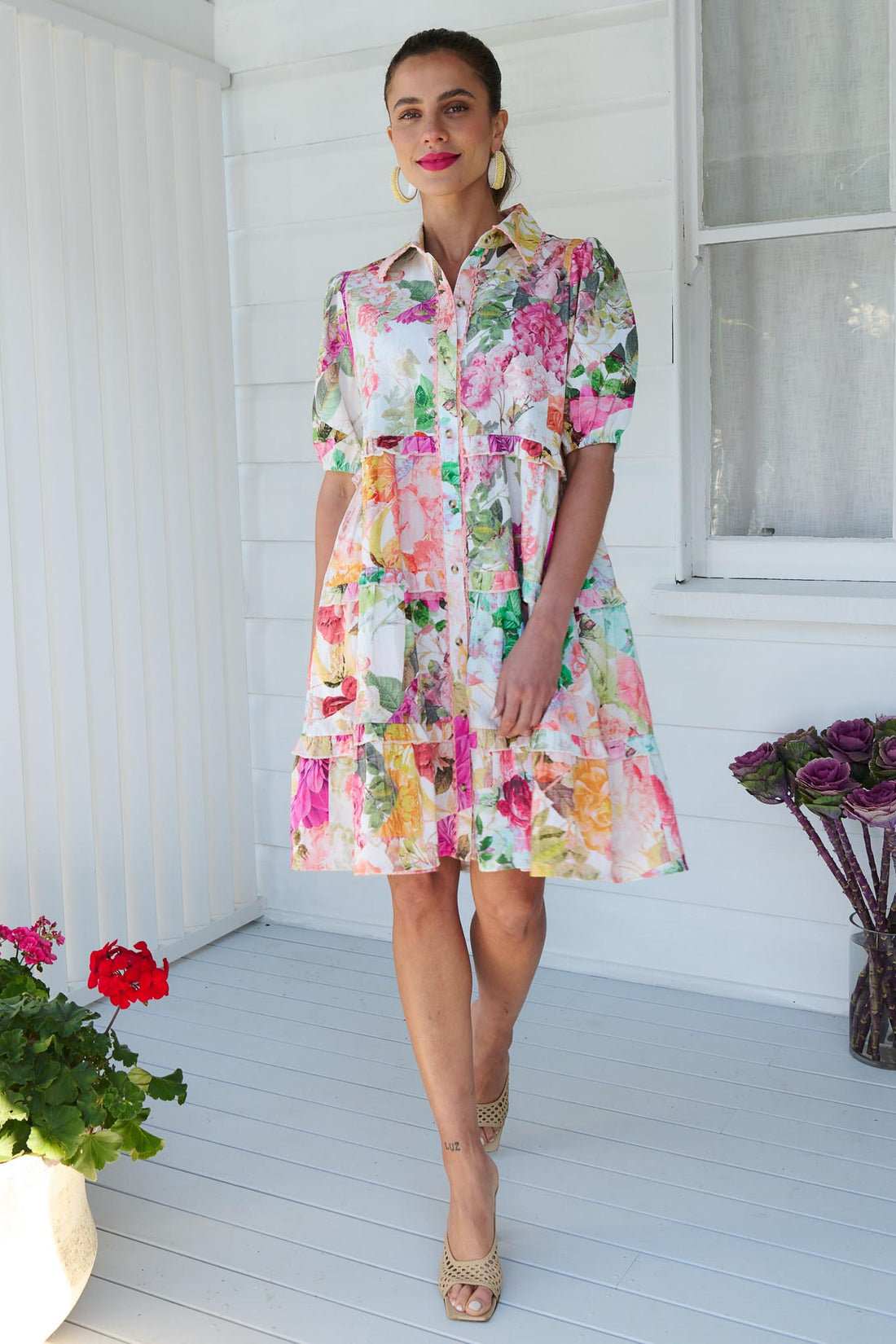 Lainey Dress - Spring Garden