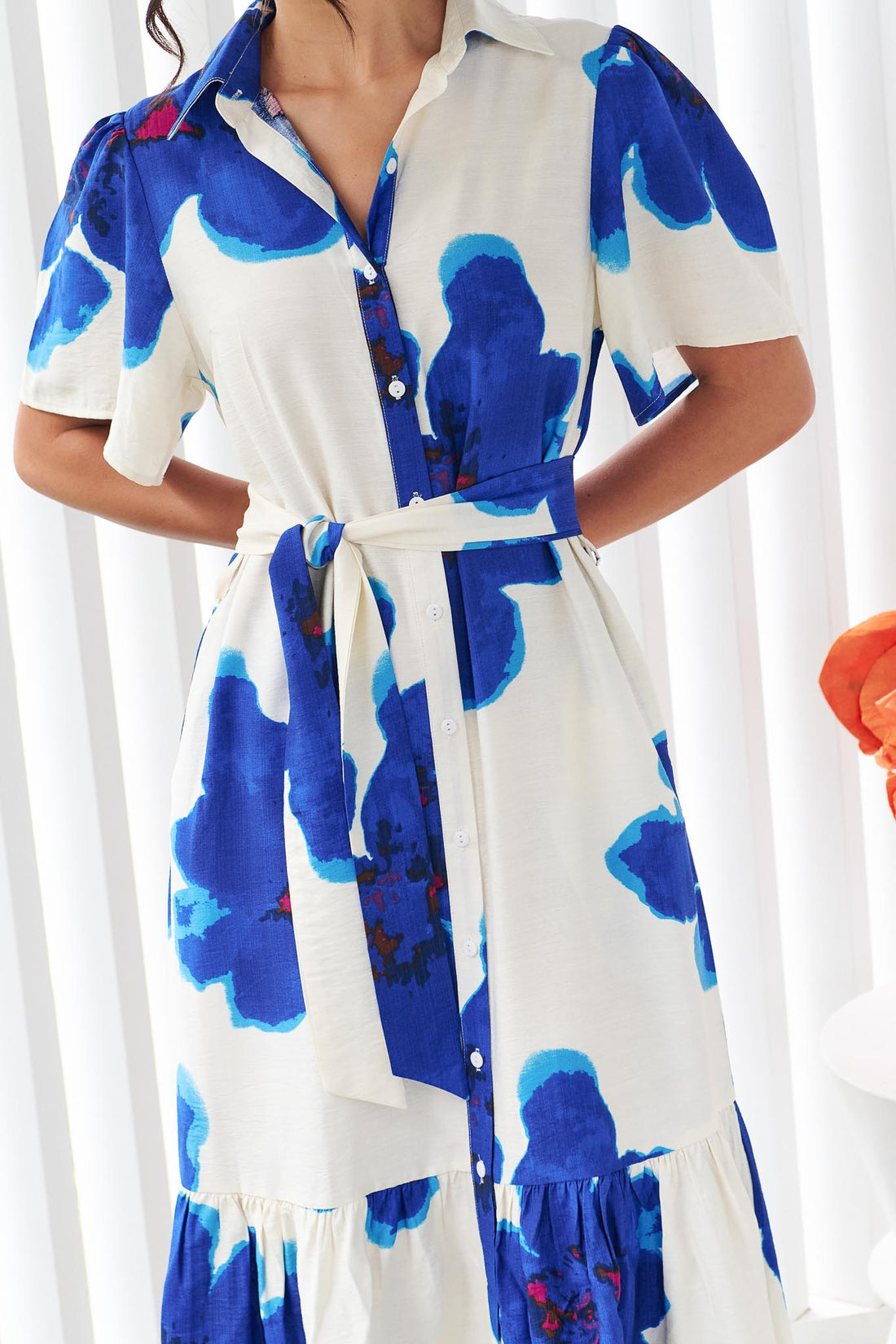 Lainey Midi Dress - Blue