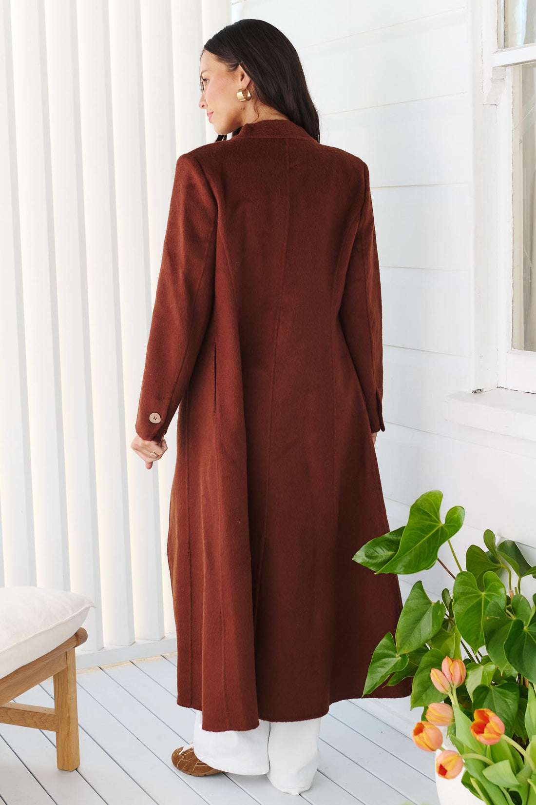 LAUREN WOOL COAT - AUTUMN LEAF