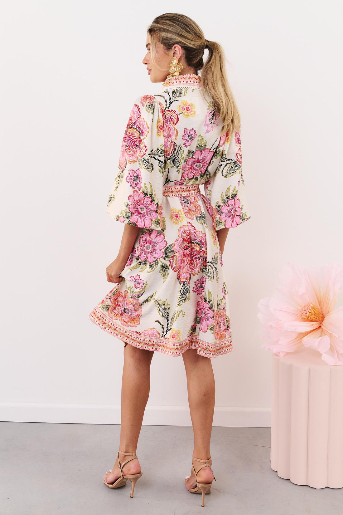 Lea Dress - Pink Floral