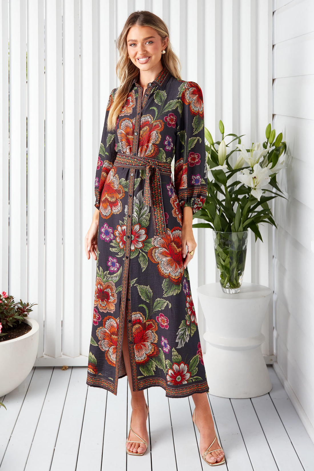 Lea Maxi Dress - Black
