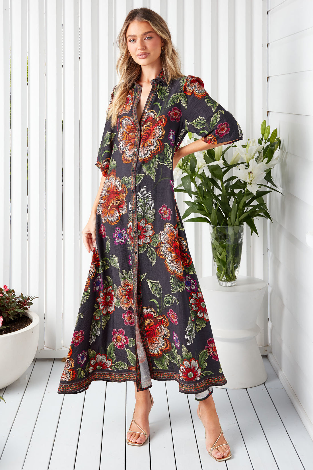 Lea Maxi Dress - Black