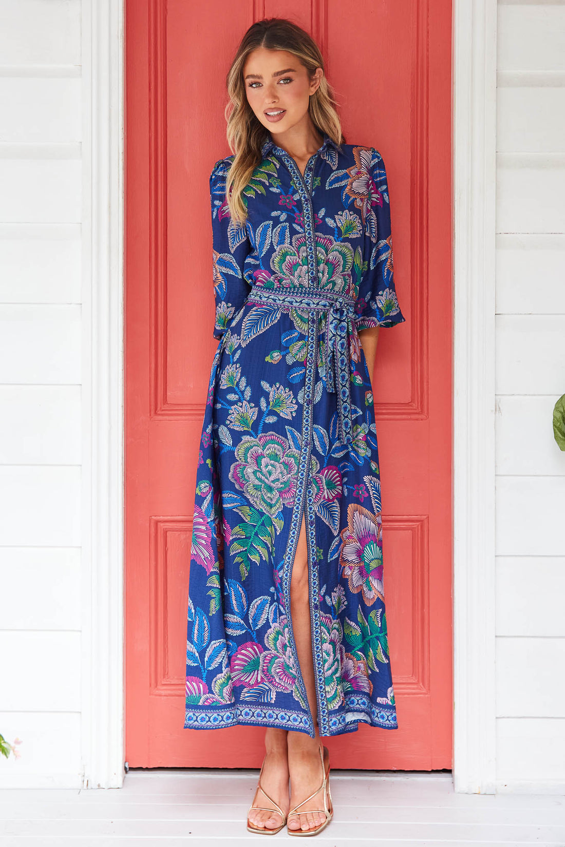 Lea Maxi Dress - Cobalt