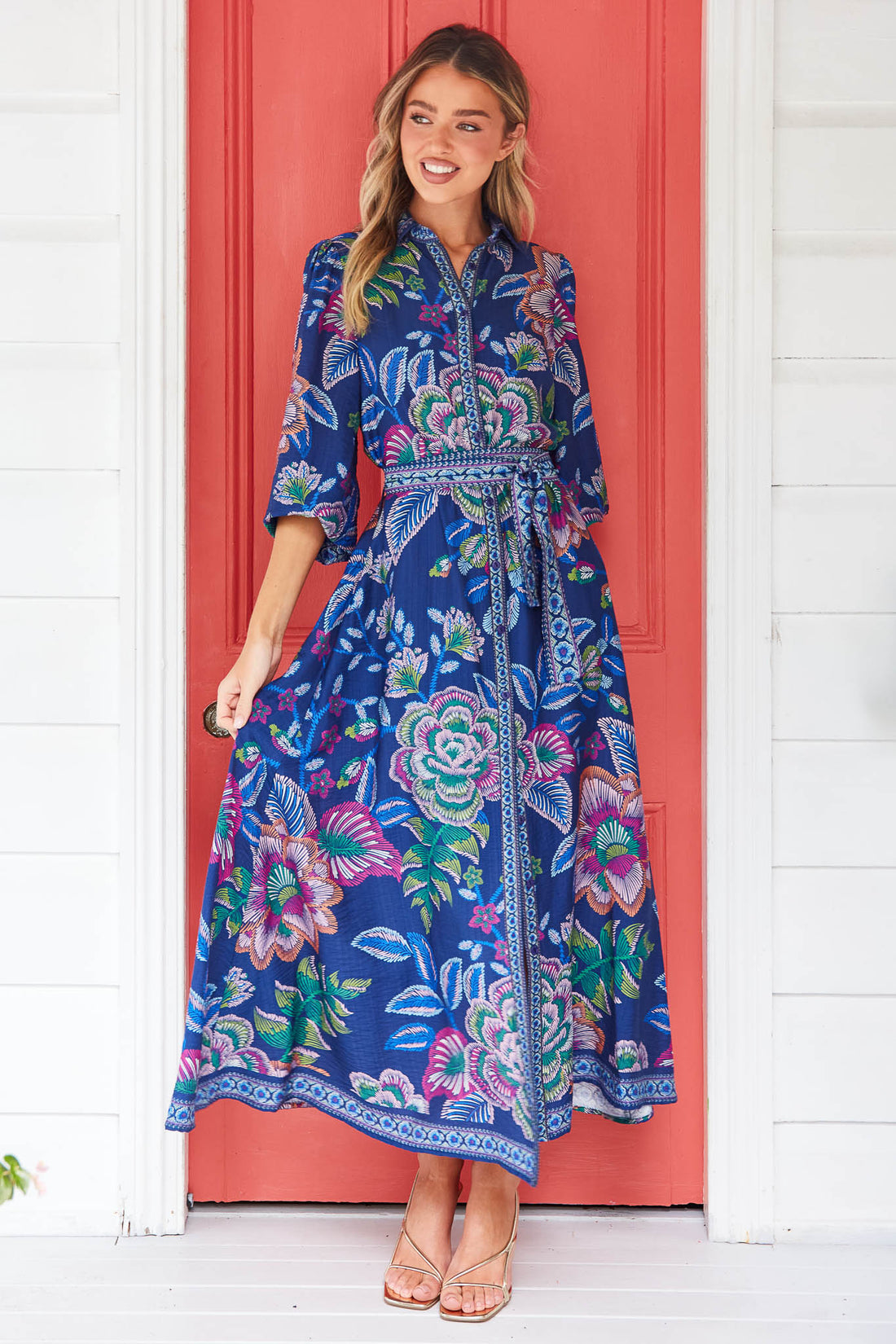 Lea Maxi Dress - Cobalt