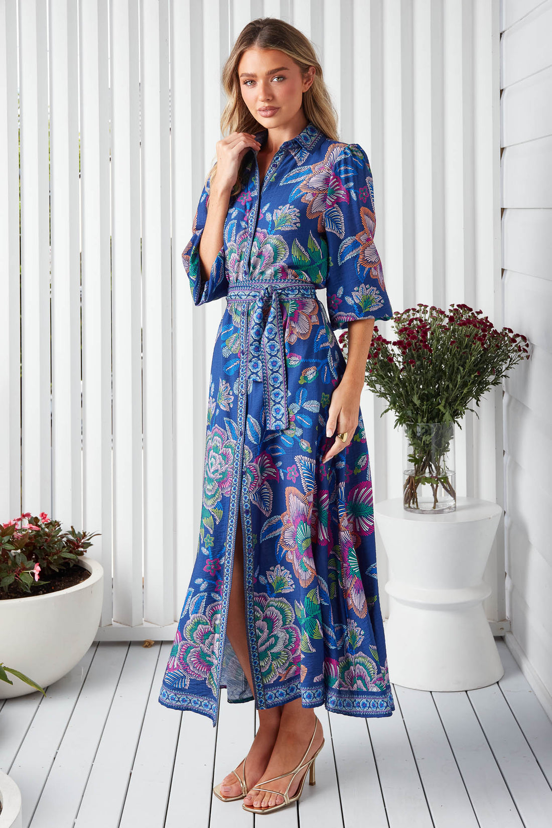 Lea Maxi Dress - Cobalt