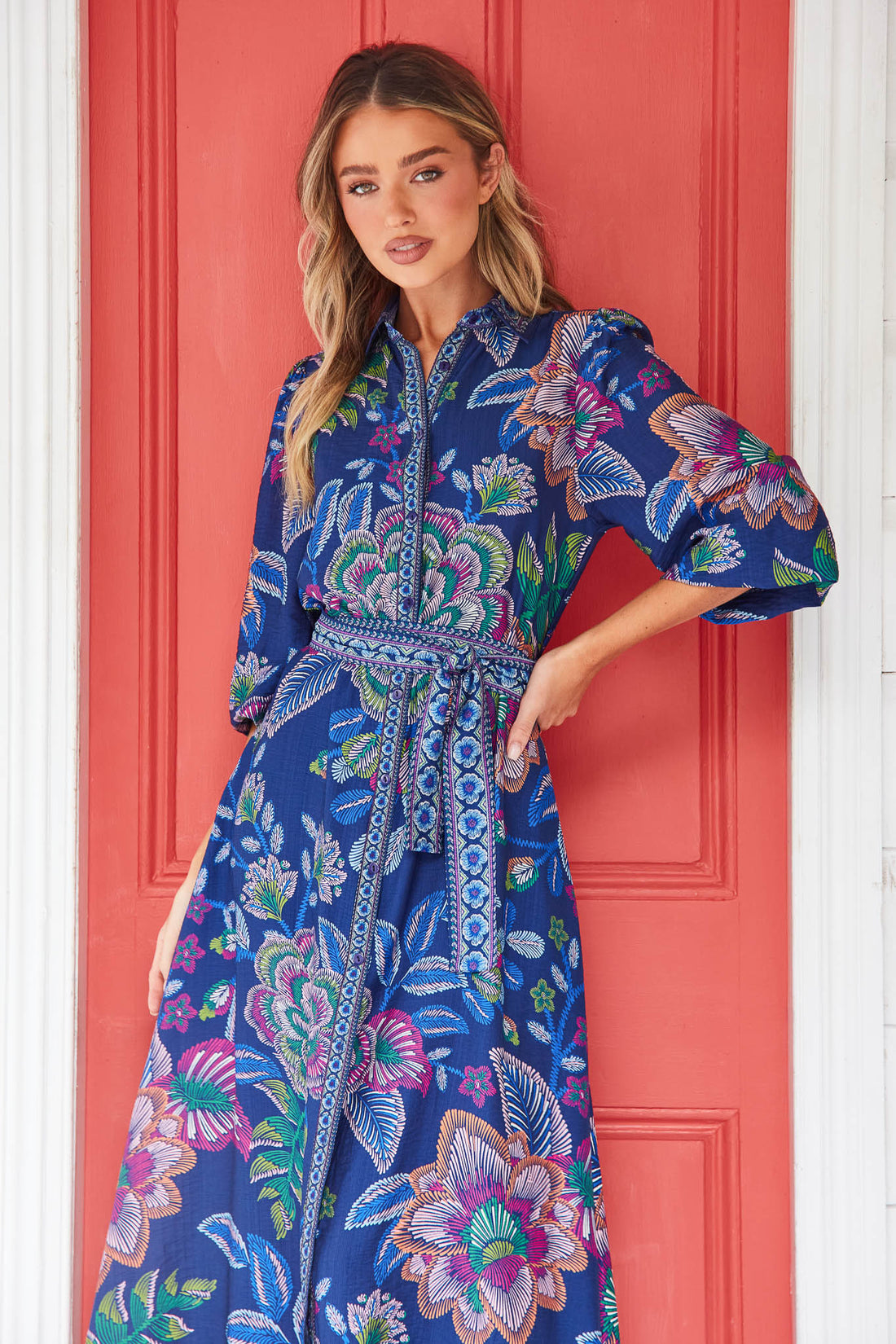 Lea Maxi Dress - Cobalt