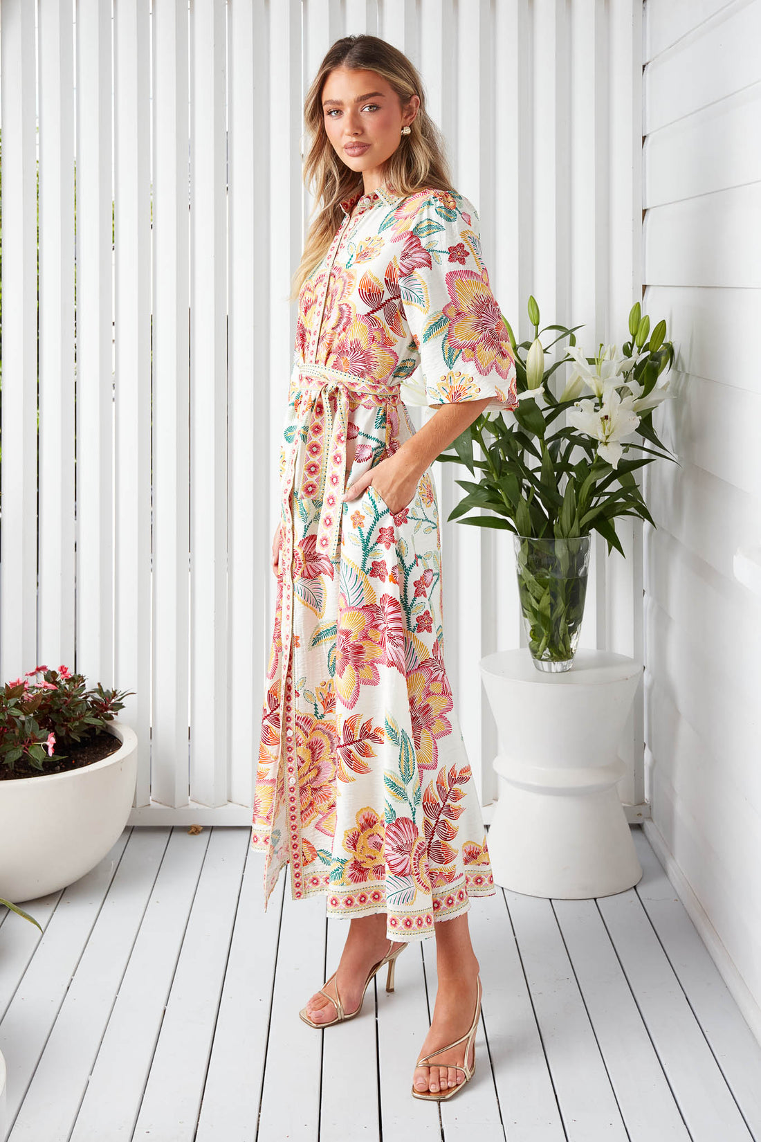 Lea Maxi Dress - Ivory minnie + MAXXIE Lea Maxi Dress - Ivory minnie + MAXXIE