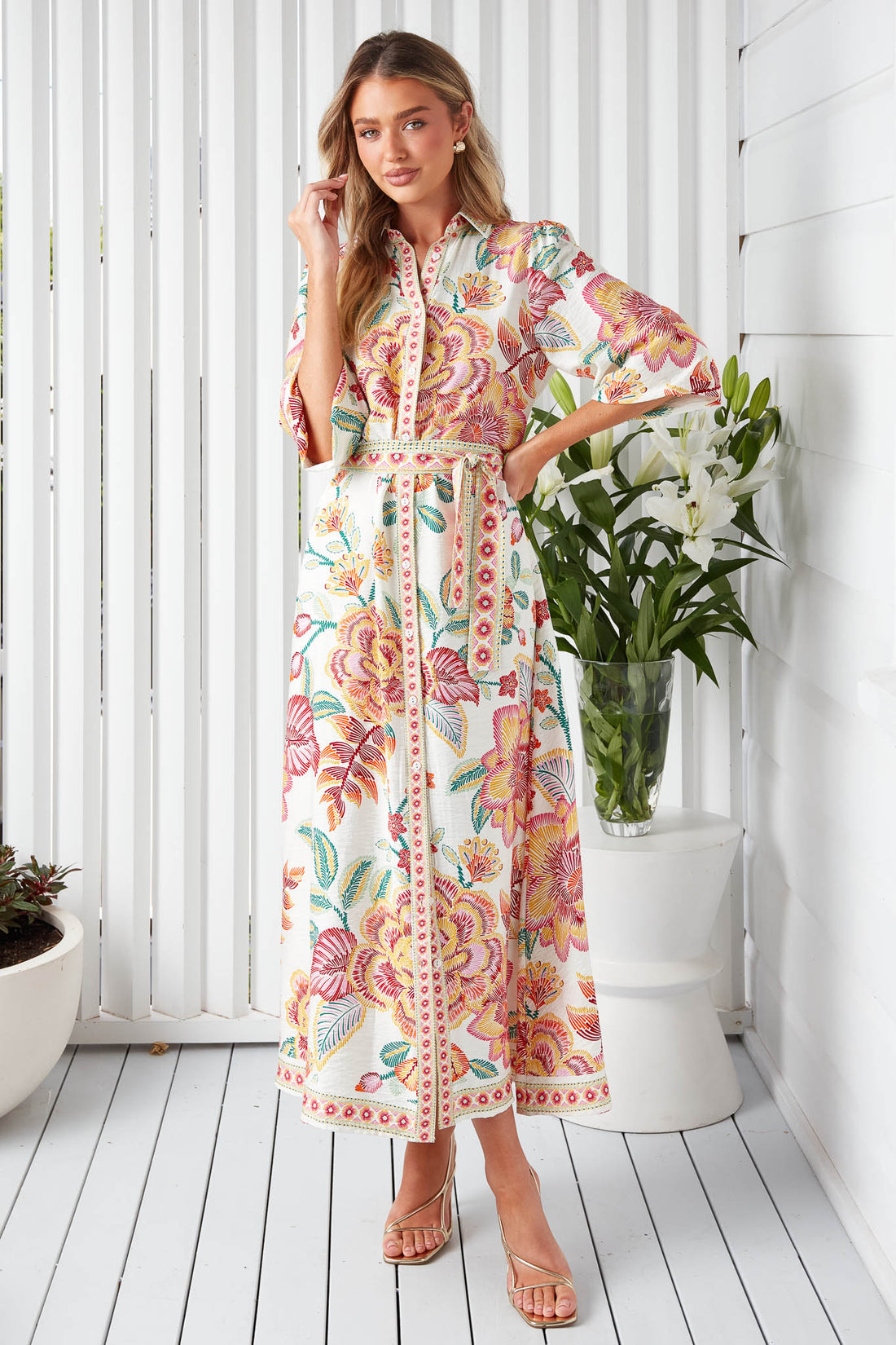 Lea Maxi Dress - Ivory