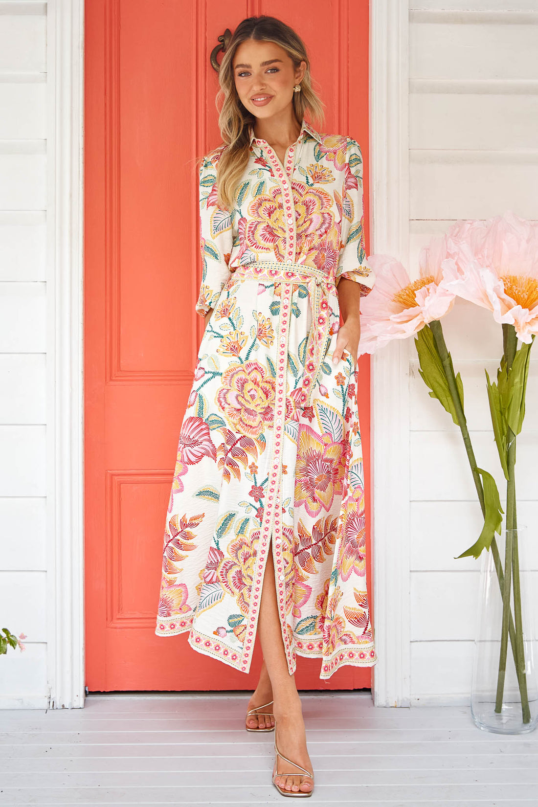 Lea Maxi Dress - Ivory minnie + MAXXIE Lea Maxi Dress - Ivory minnie + MAXXIE