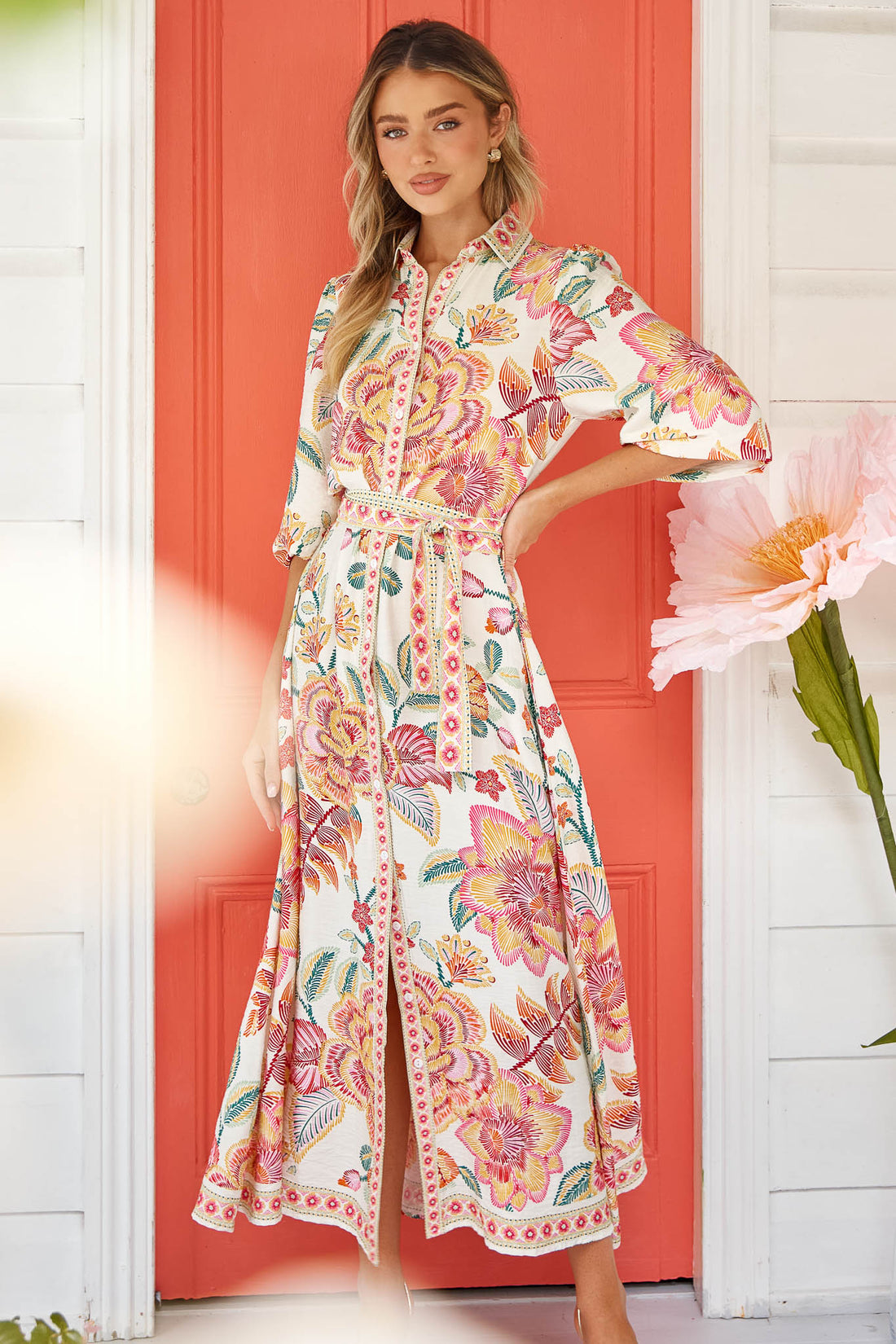 Lea Maxi Dress - Ivory