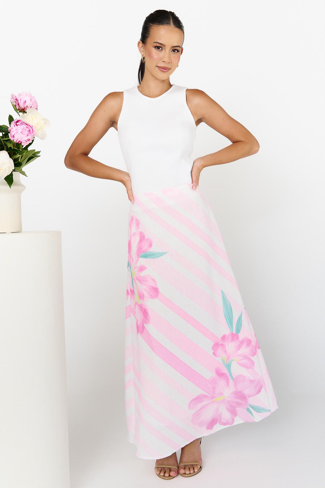 Leila Maxi Skirt - Soft Pink