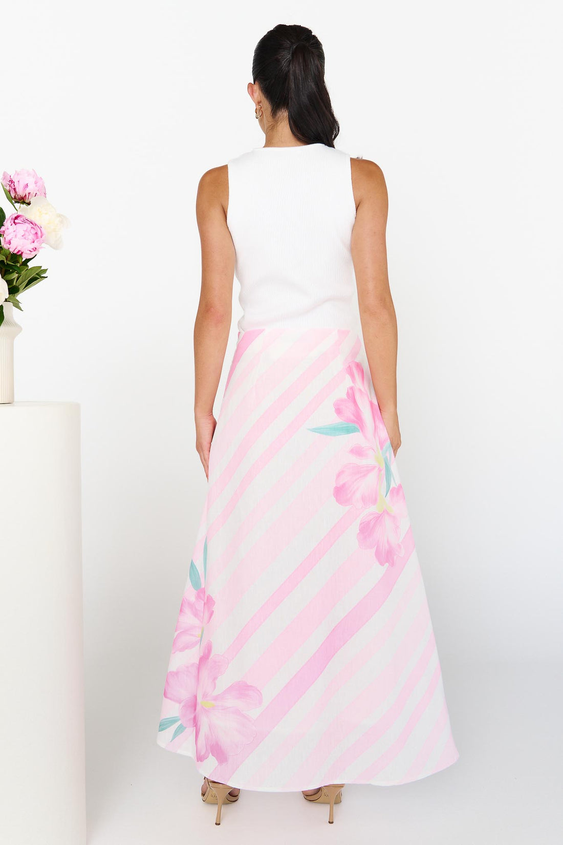 Leila Maxi Skirt - Soft Pink