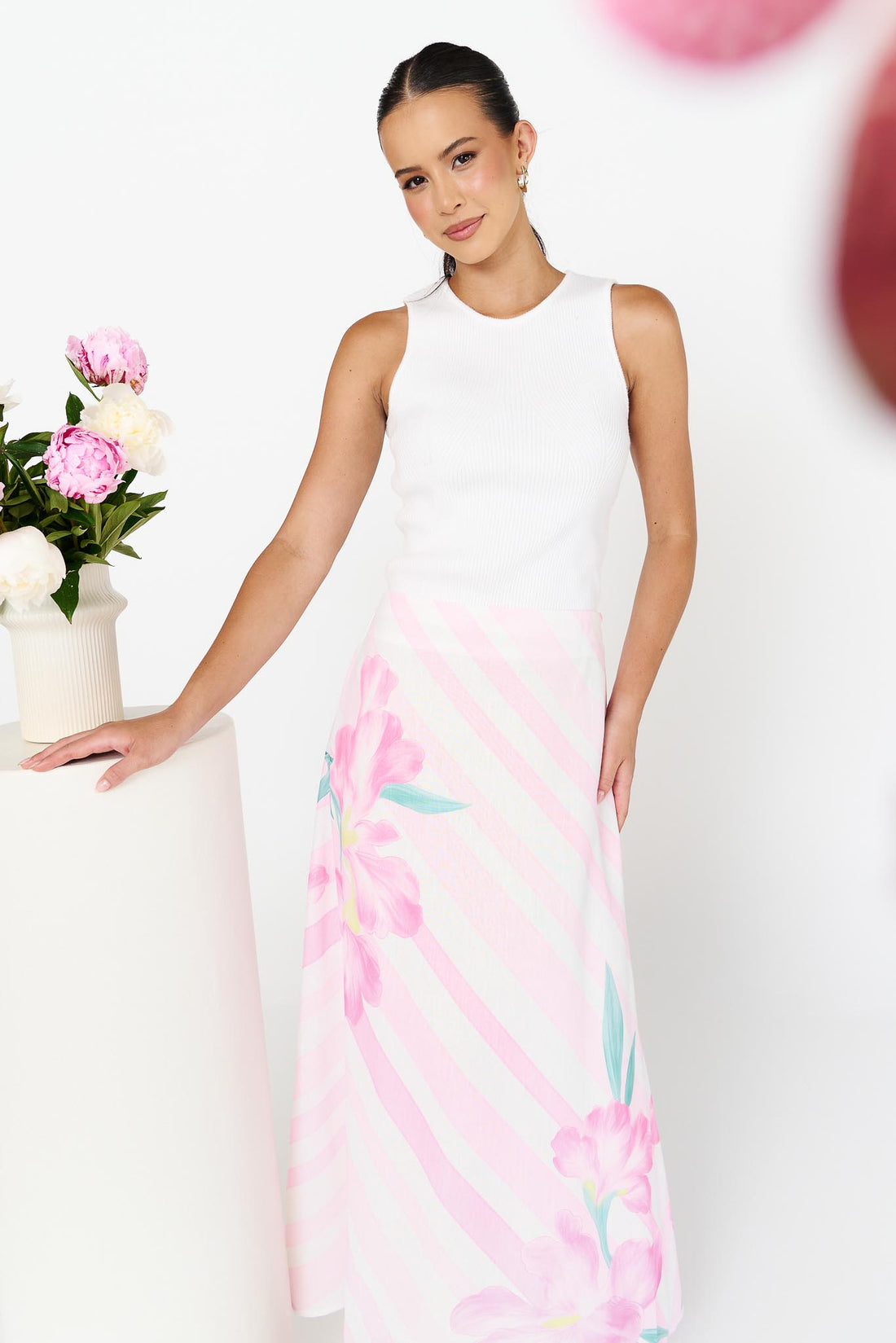Leila Maxi Skirt - Soft Pink
