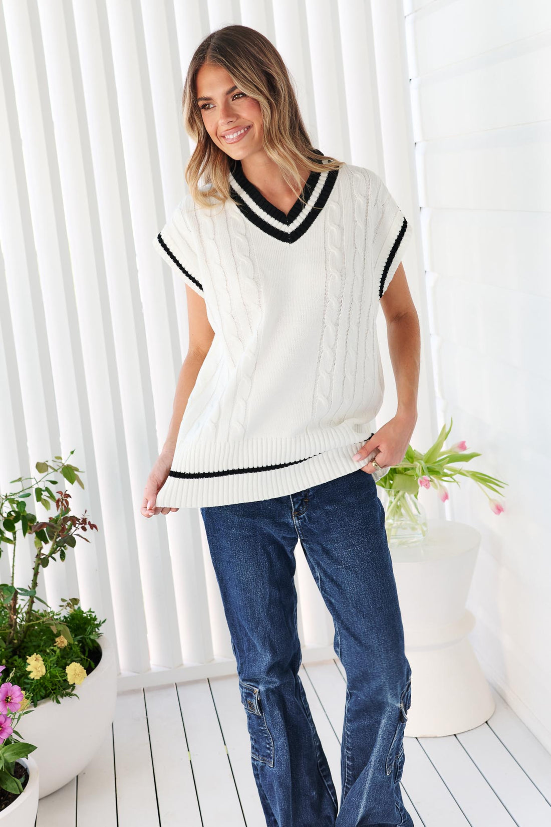 Leni Knit - White