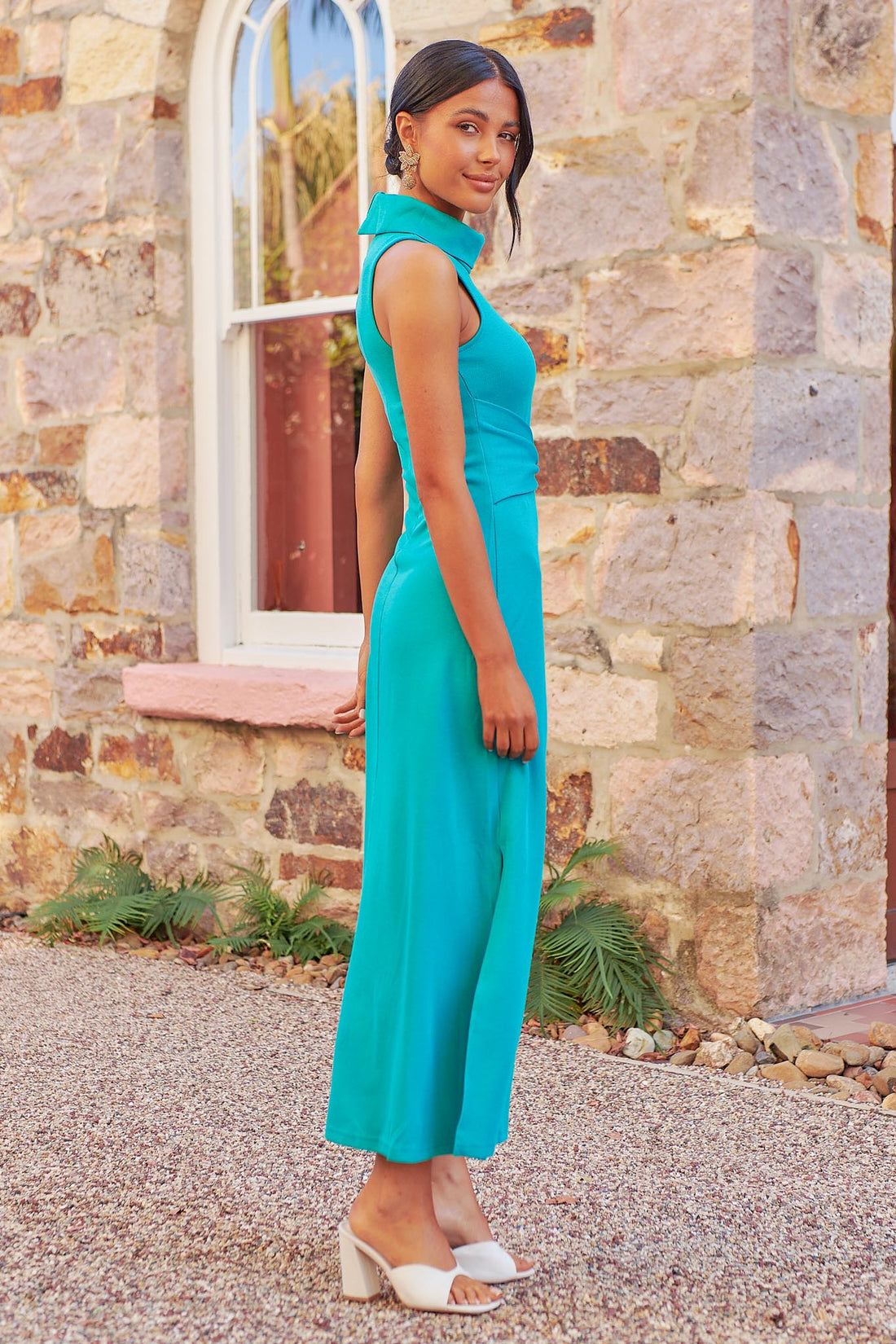Leonie Knit Dress - Turquoise - SALE