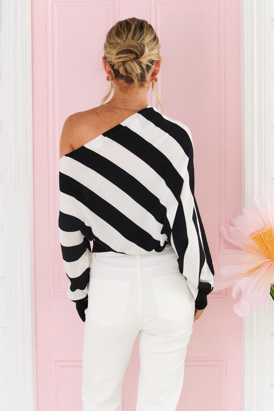 Lexi Knit Top - Black Stripe