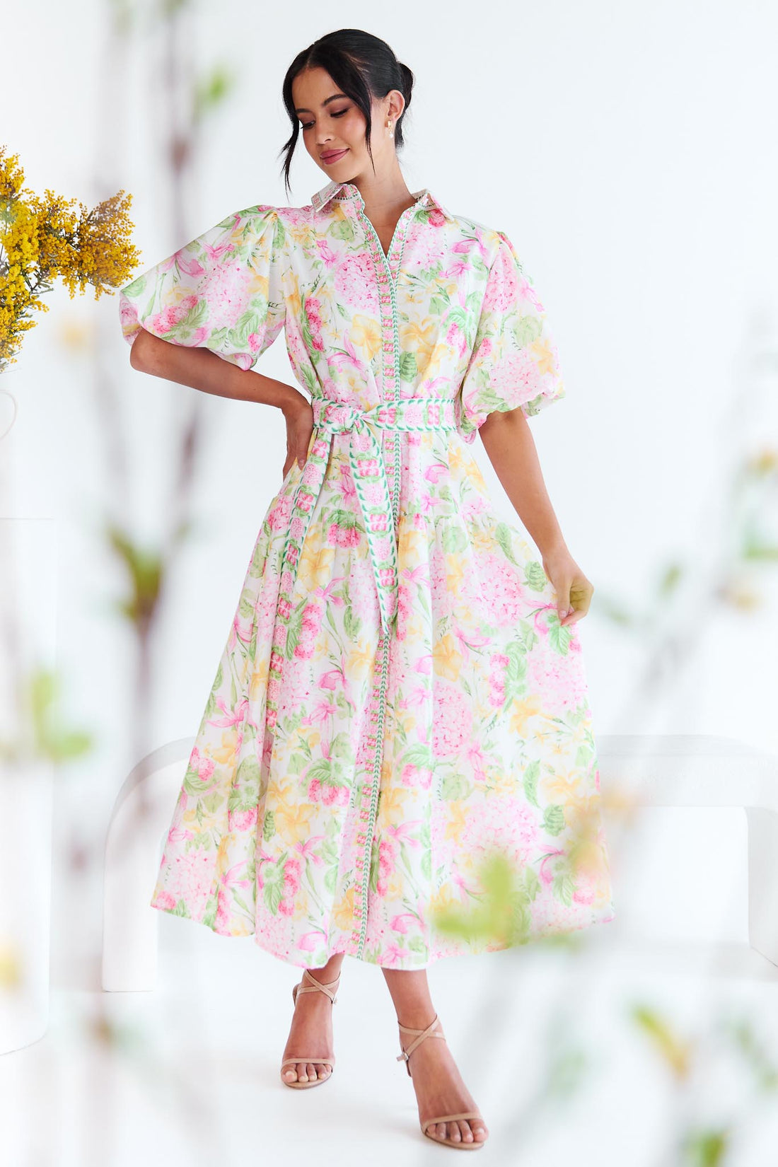 Lilly Maxi Dress - Pink Hydrangea - SALE