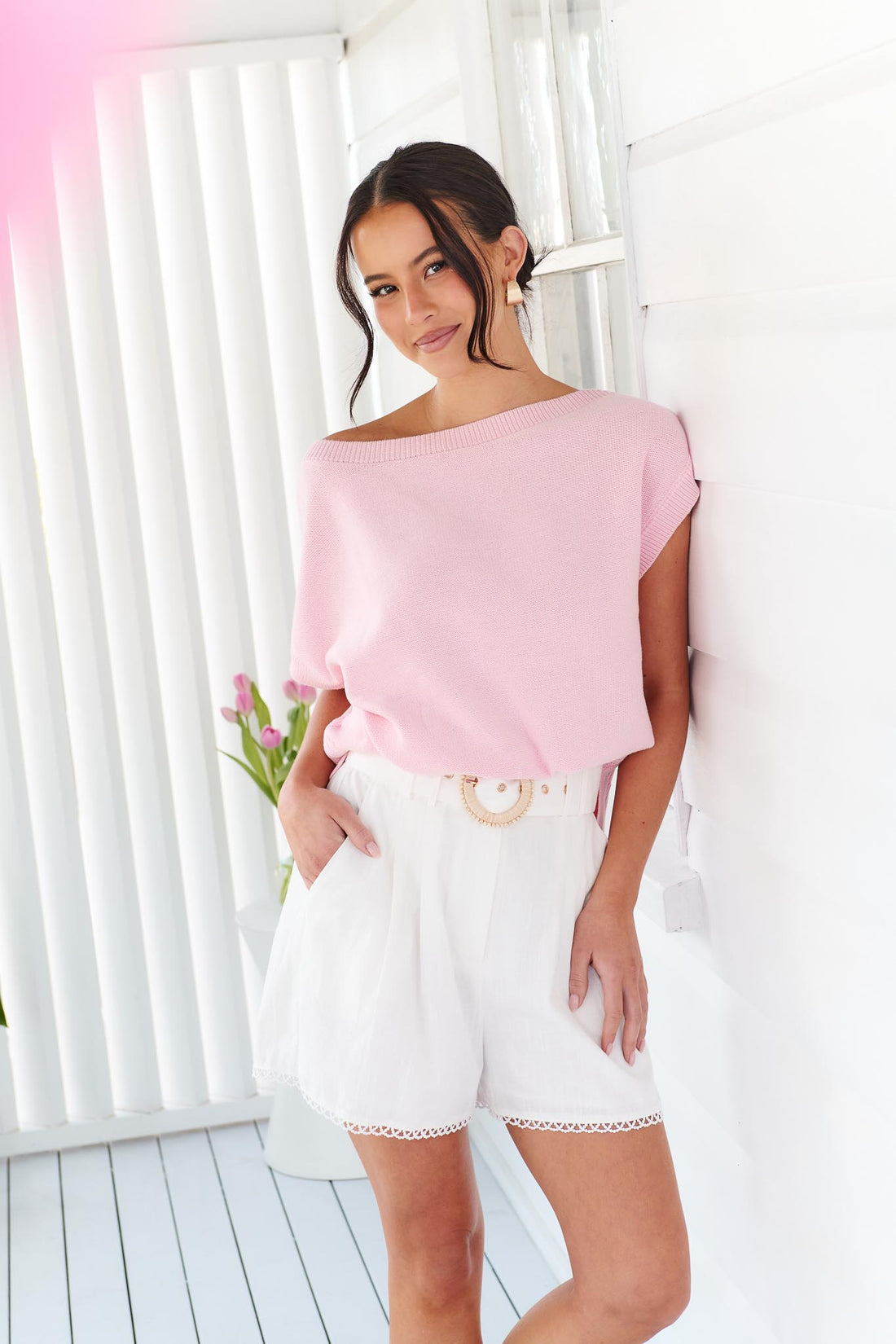 Lily Shorts - White - FINAL SALE