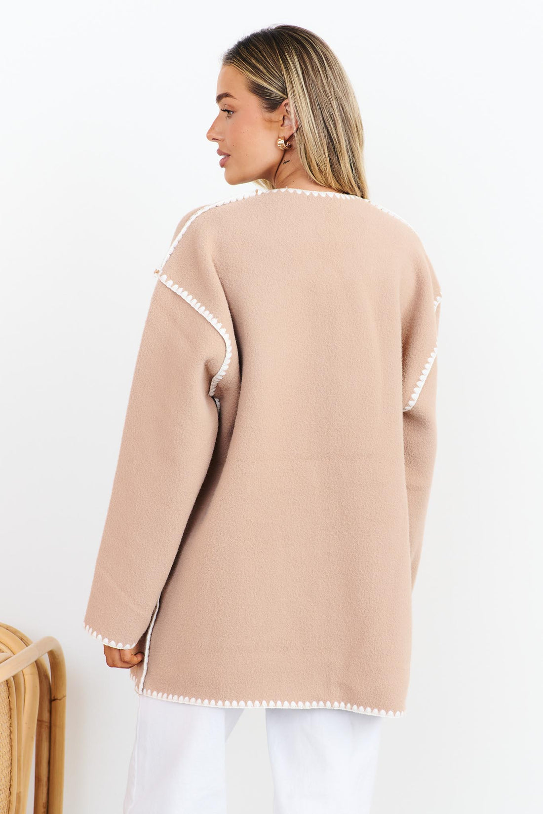 Lottie Wool Blend Jacket - Caramel