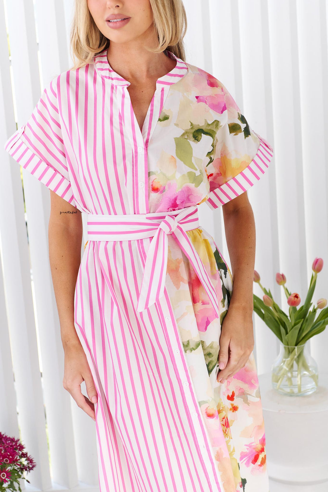 Lottie Cotton Midi Dress