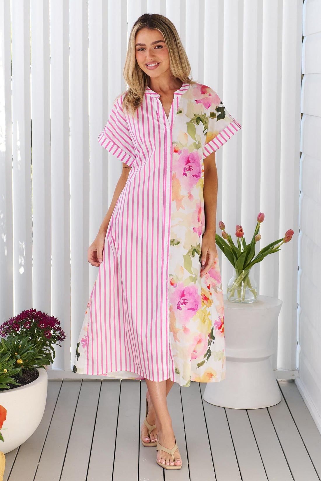 Lottie Cotton Midi Dress