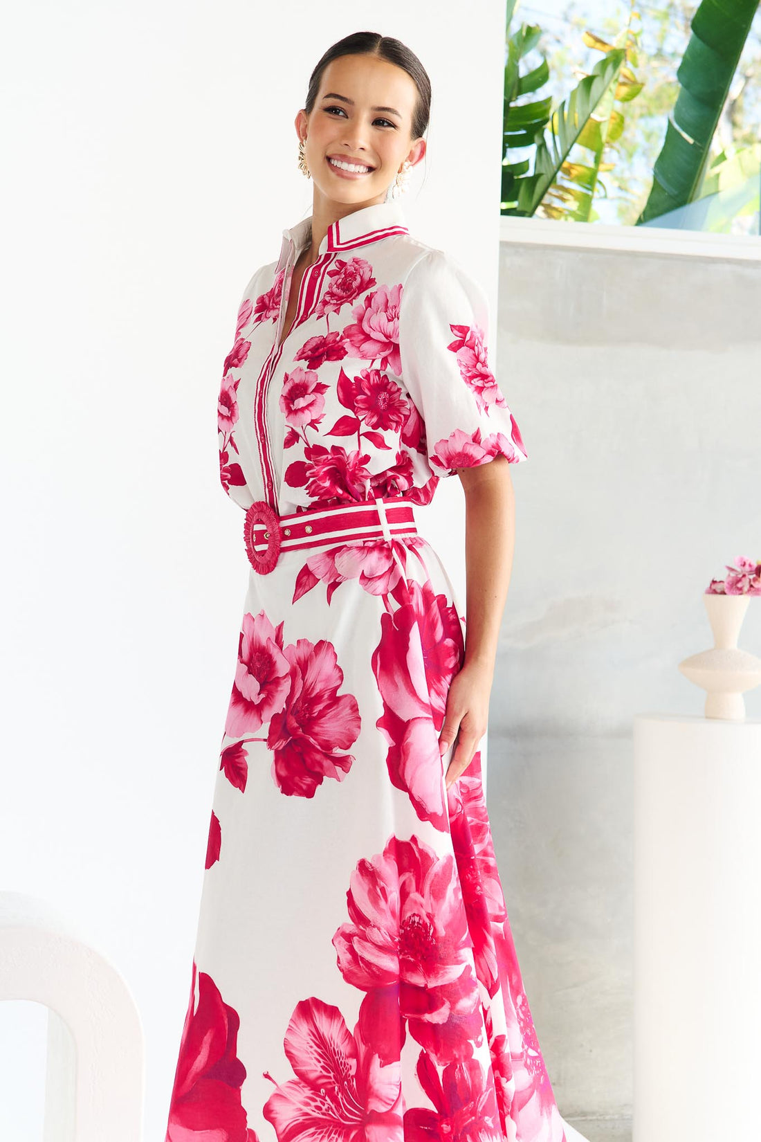 Lucia Maxi Skirt - Ruby