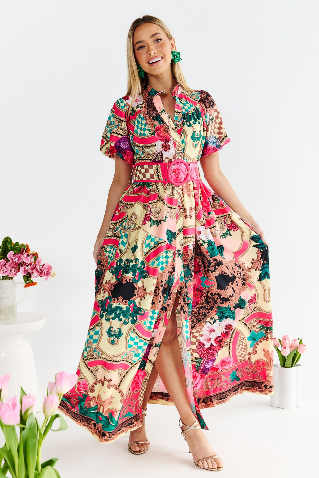 Luisa Maxi Dress - Hot Pink - Exclusive