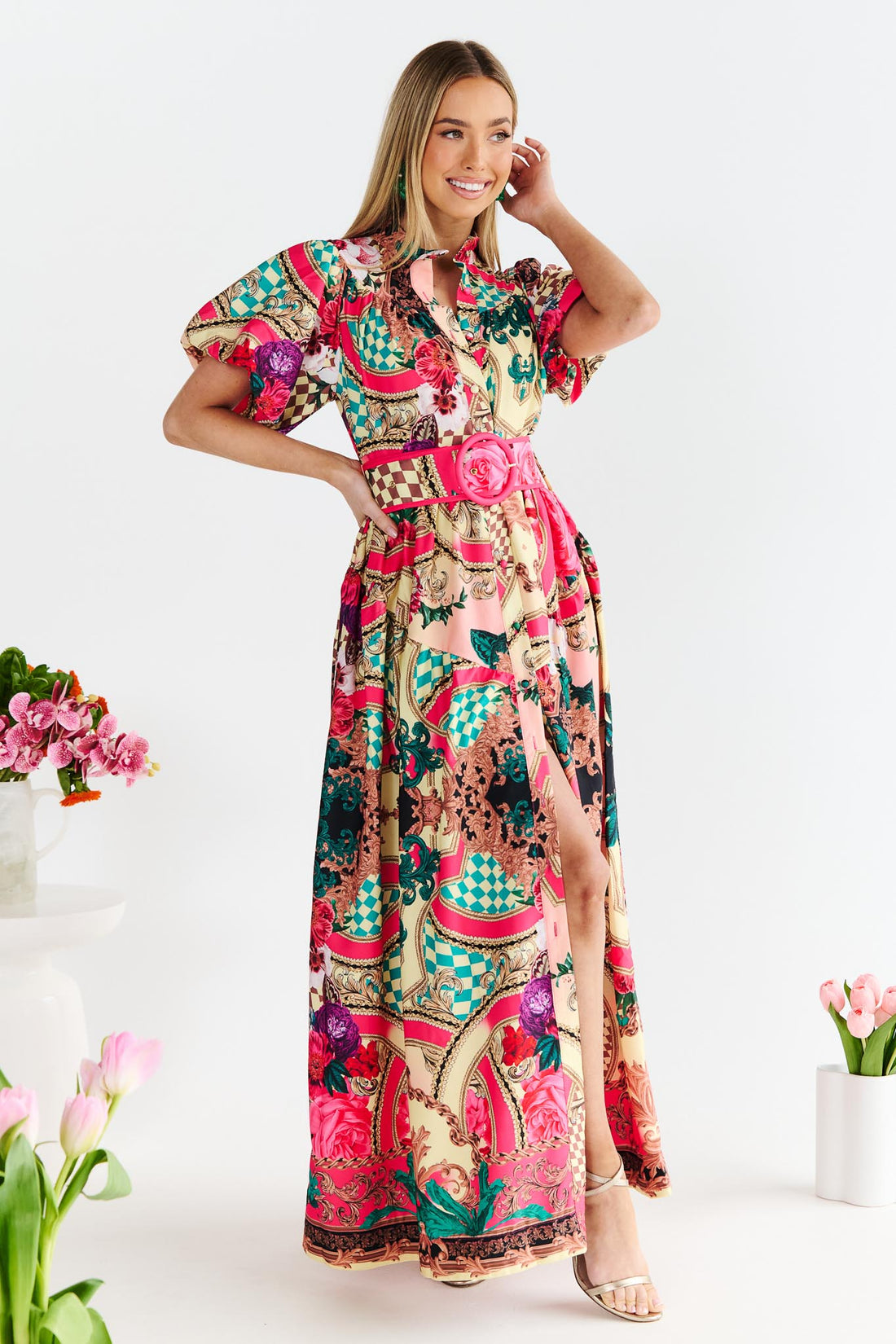 Luisa Maxi Dress - Hot Pink - Exclusive