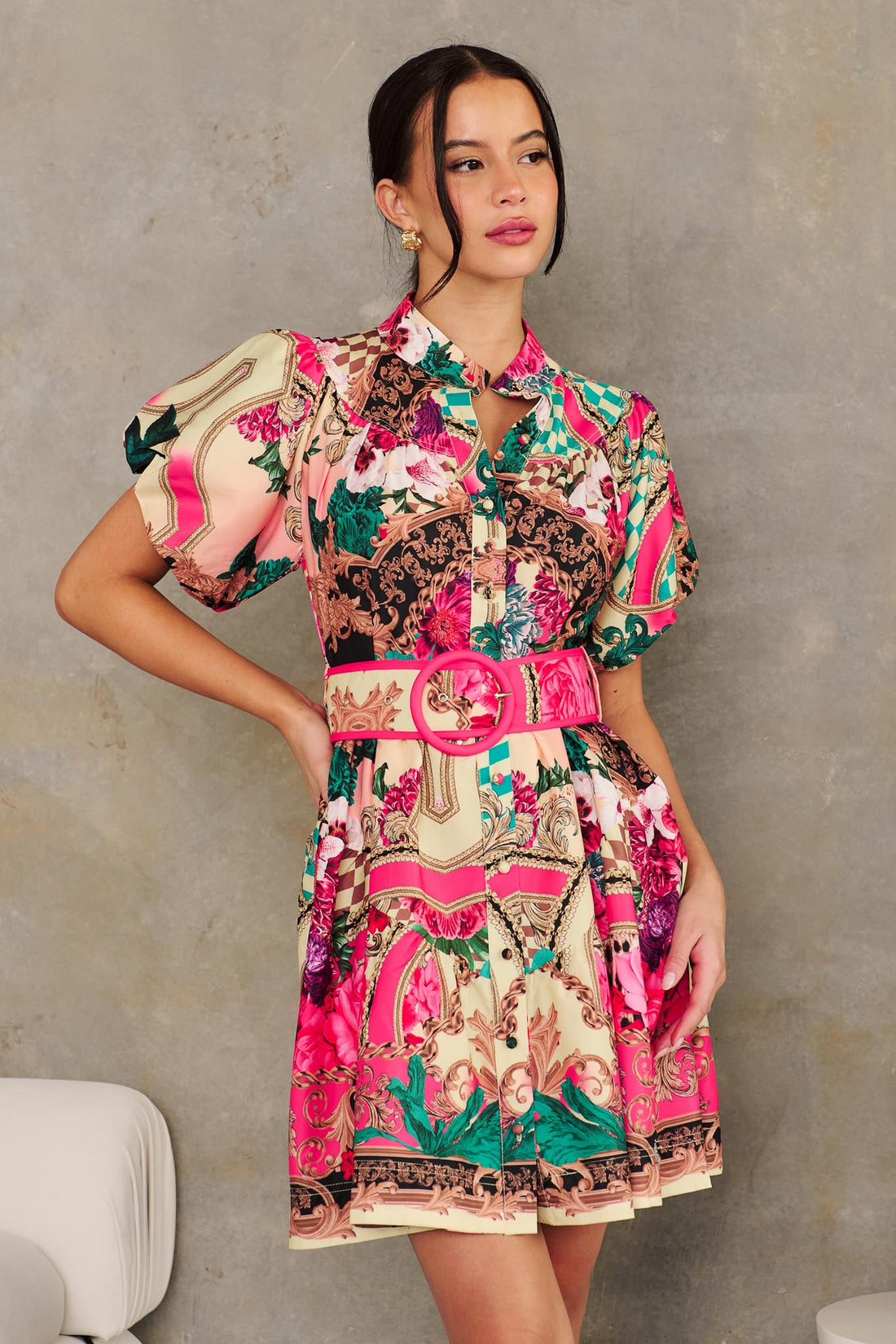 Luisa Mini Dress - Hot Pink - Exclusive