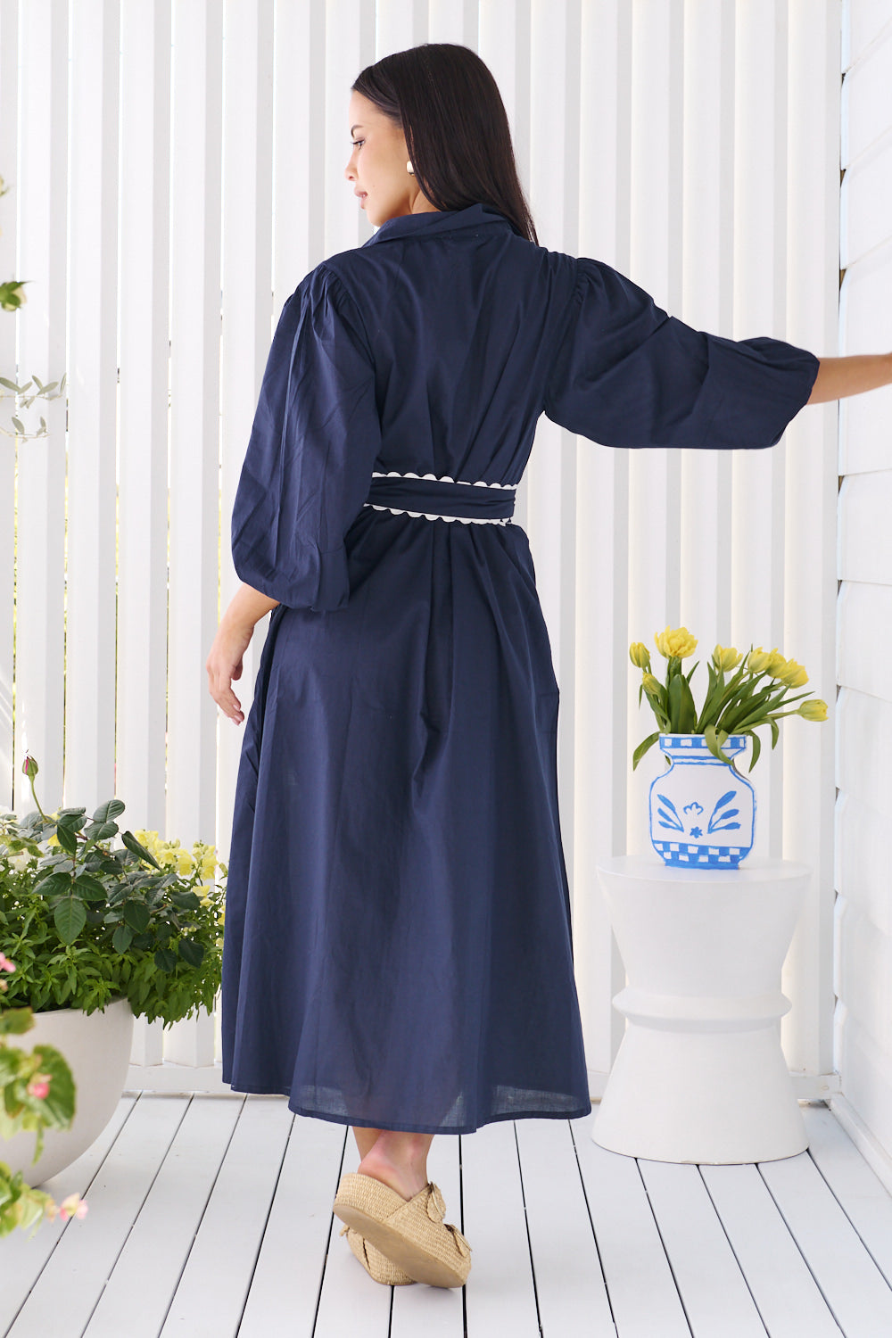 Palm Cove Dress - Navy