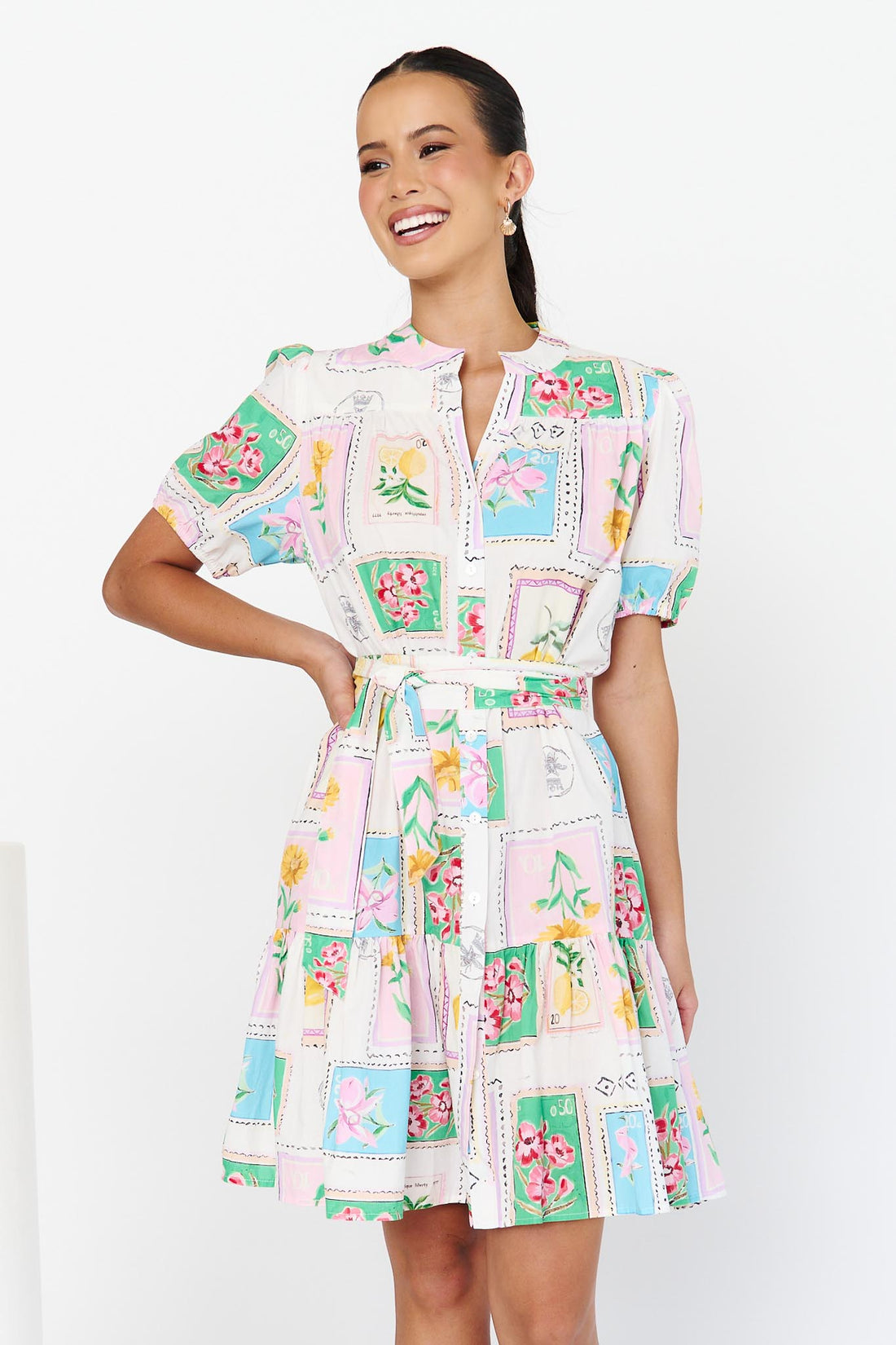 Mackenzie Dress - Postcards