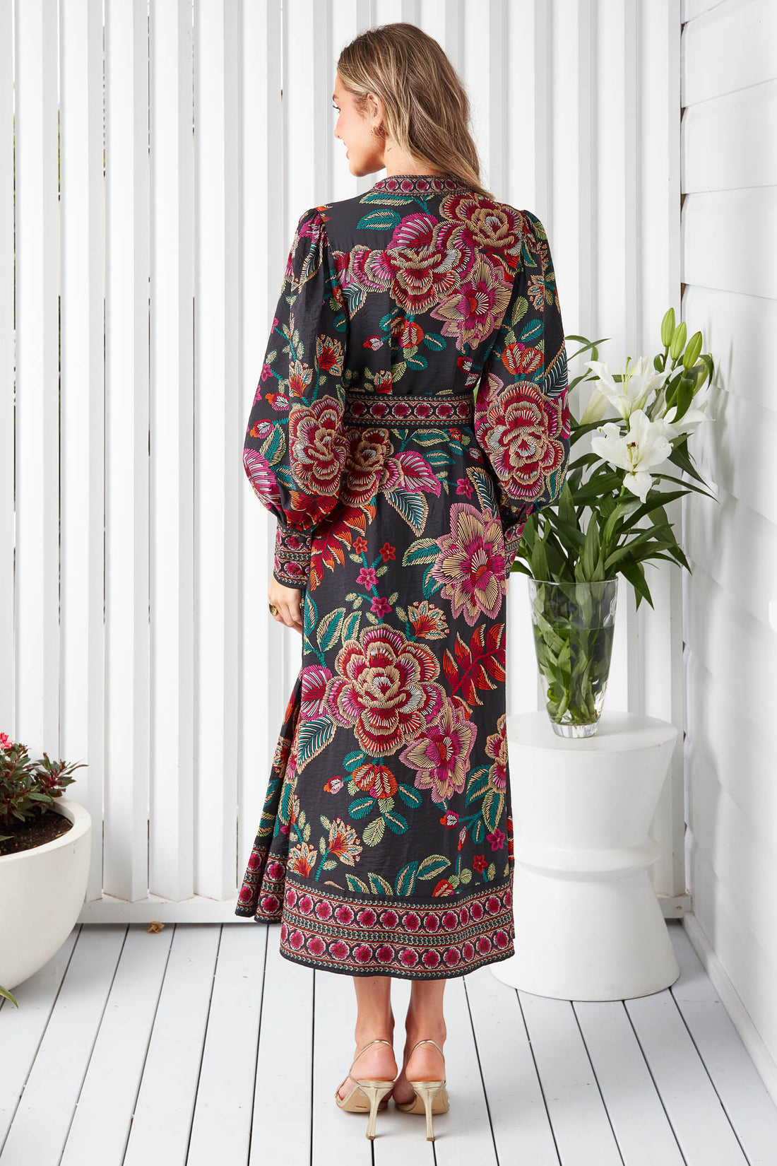 Maisie Dress - Black Floral