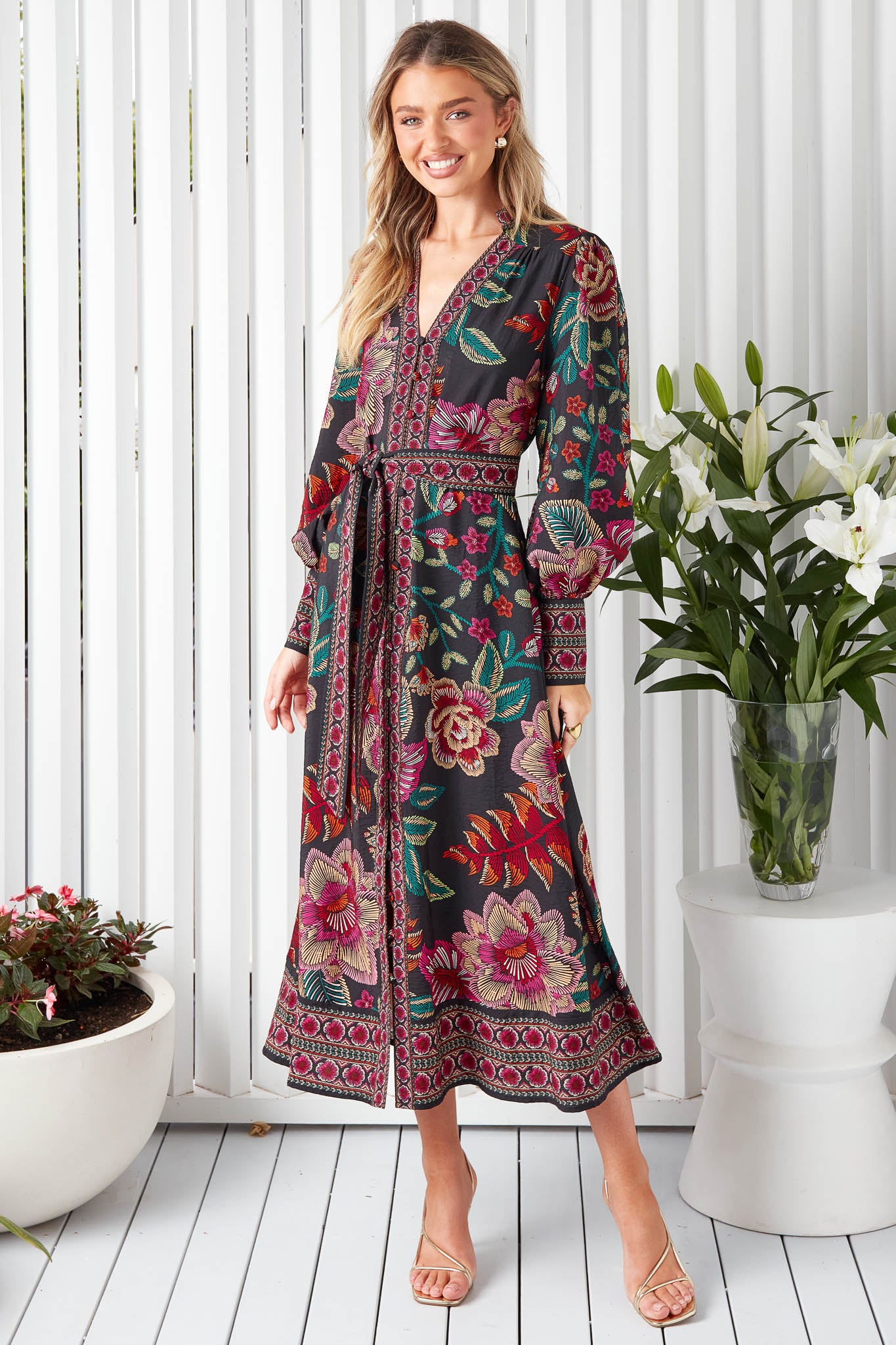 Maisie Dress - Black Floral - FINAL SALE – minnie + MAXXIE