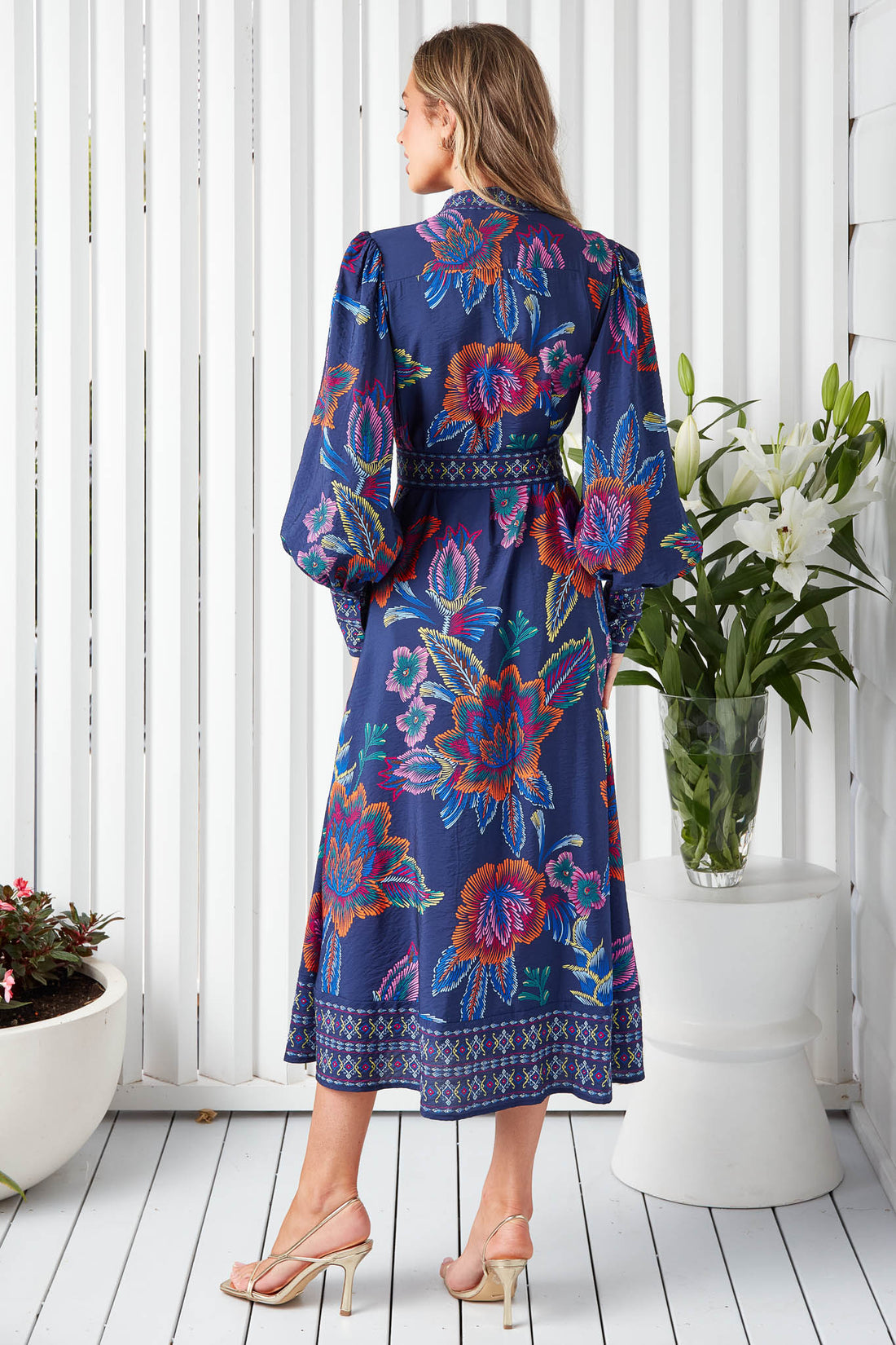 Maisie Dress - Navy Floral