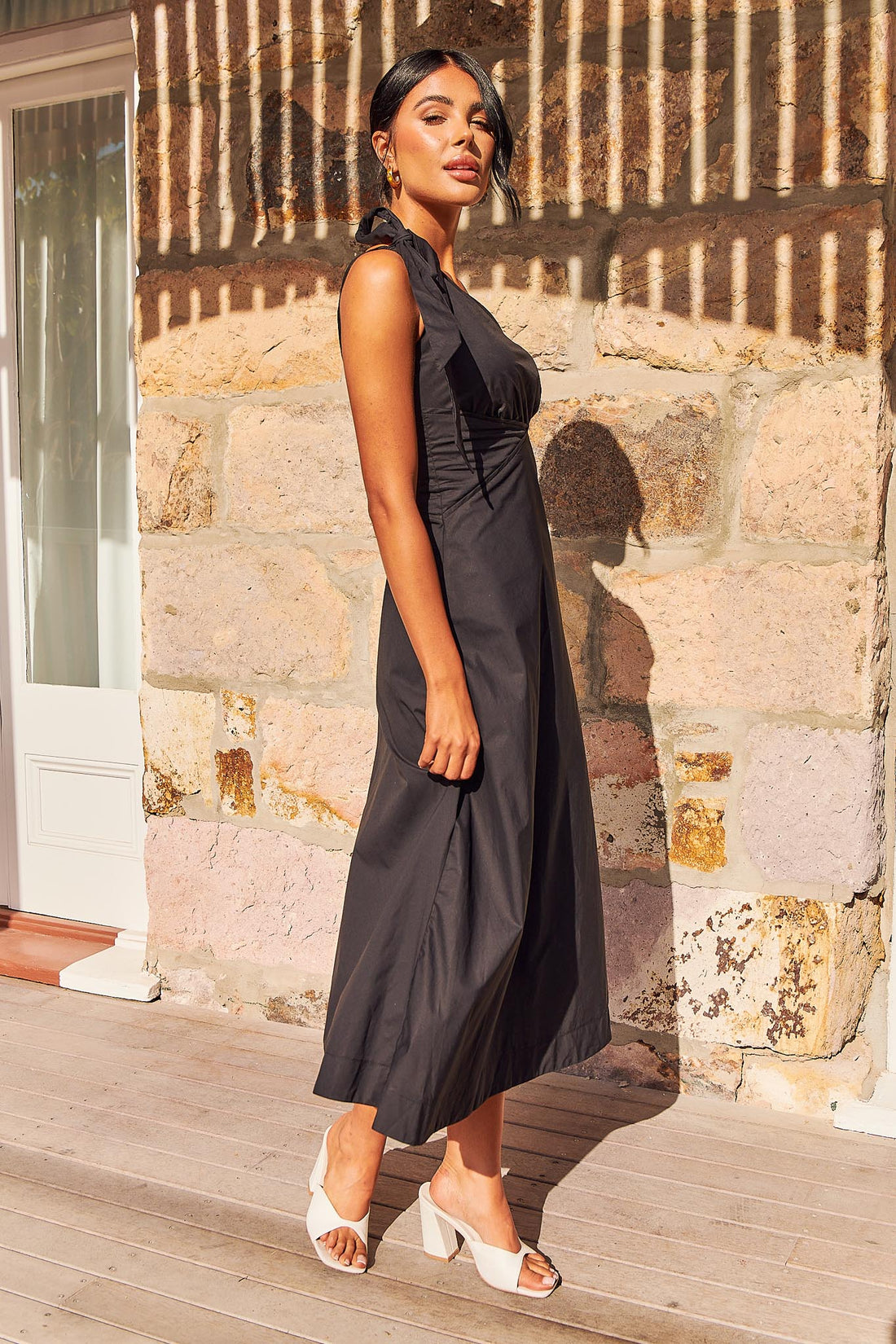 Mandalin Maxi Dress - Black