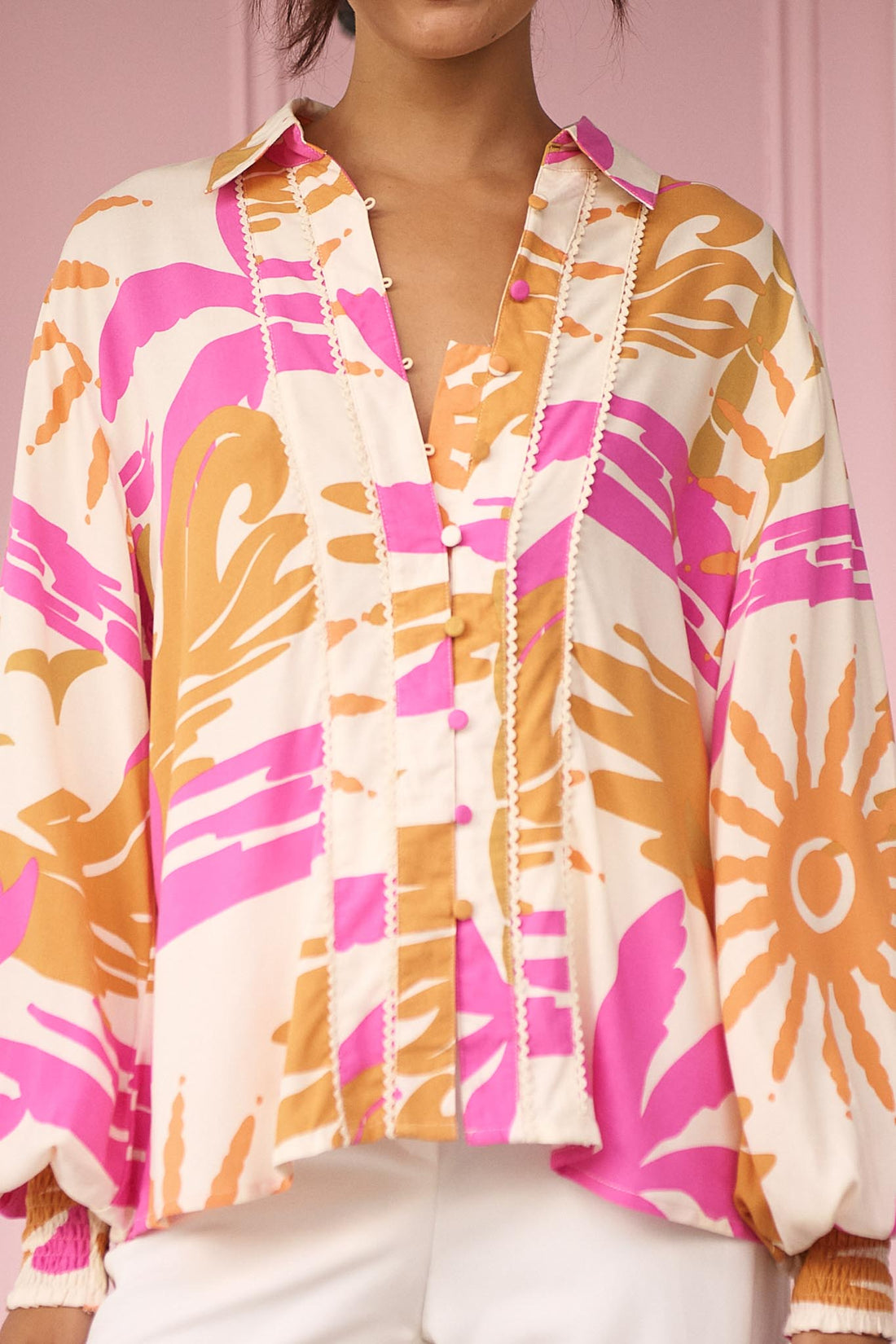 Mara Shirt - Pink Print