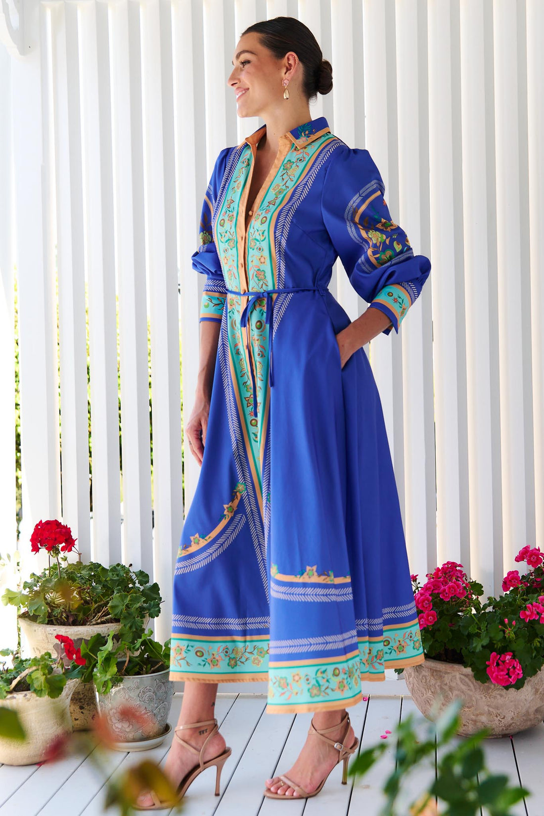 Maran Midi Dress - Exclusive - Mediterranean Blue